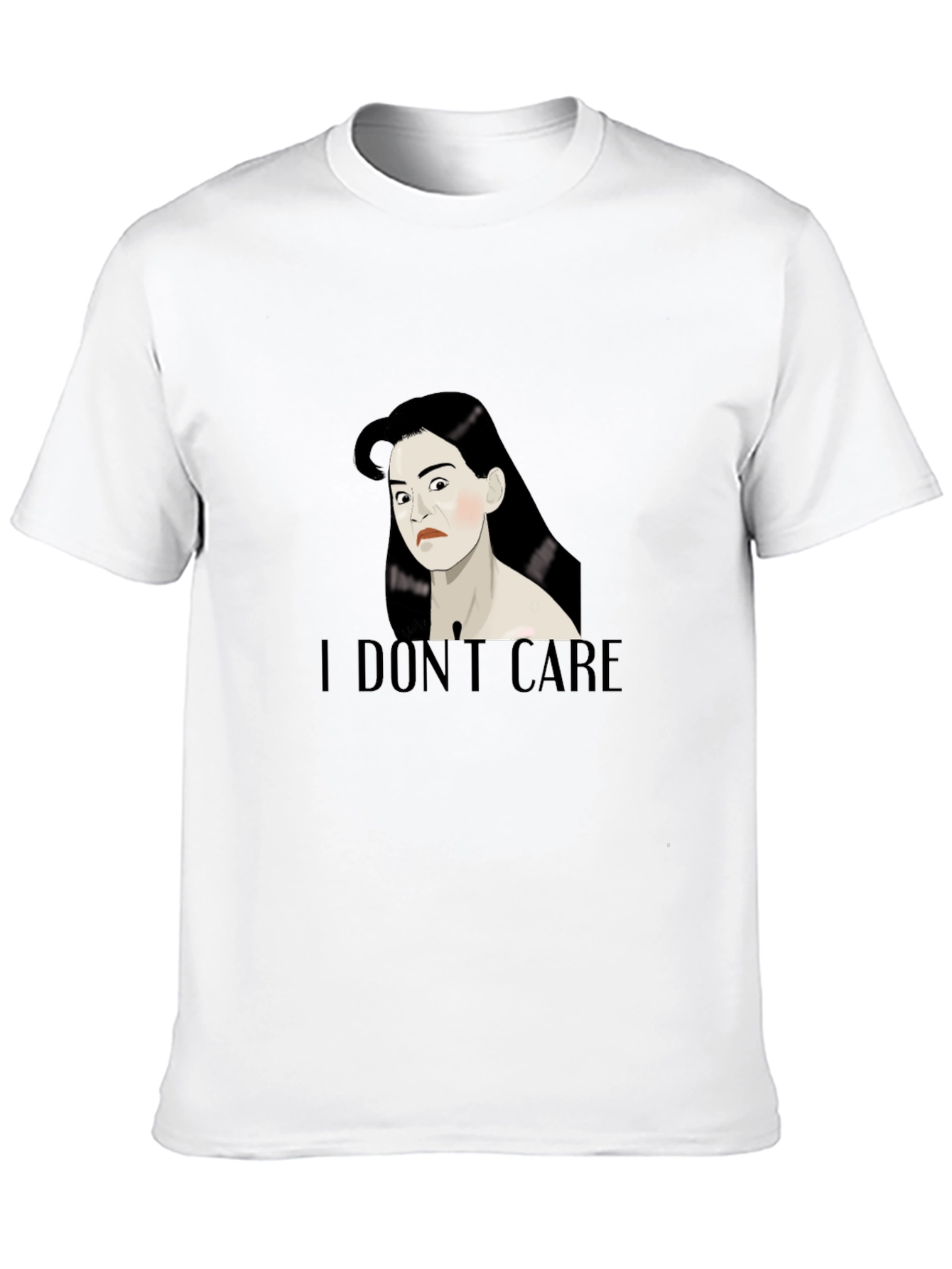 I Dont Care Tee - Black Graphic T-Shirt