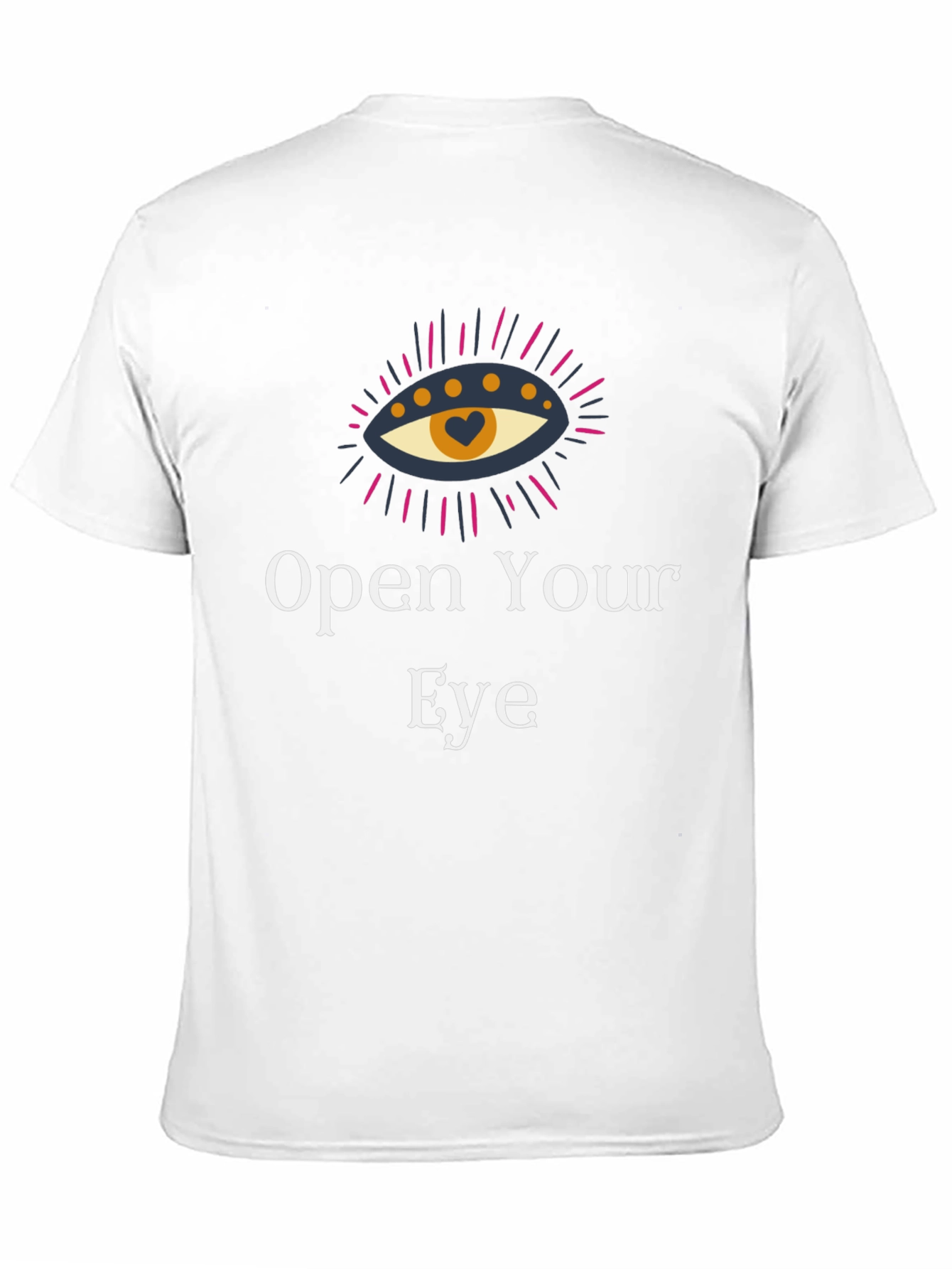 Open Your Eye Graphic Tee - Unisex Black T-Shirt