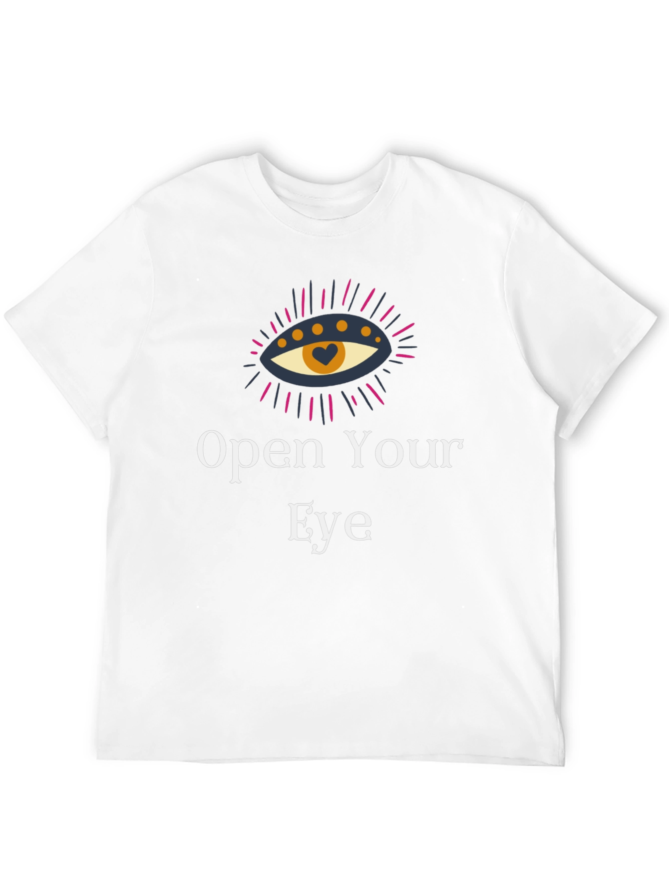 Open Your Eye Graphic Tee - Unisex Black T-Shirt