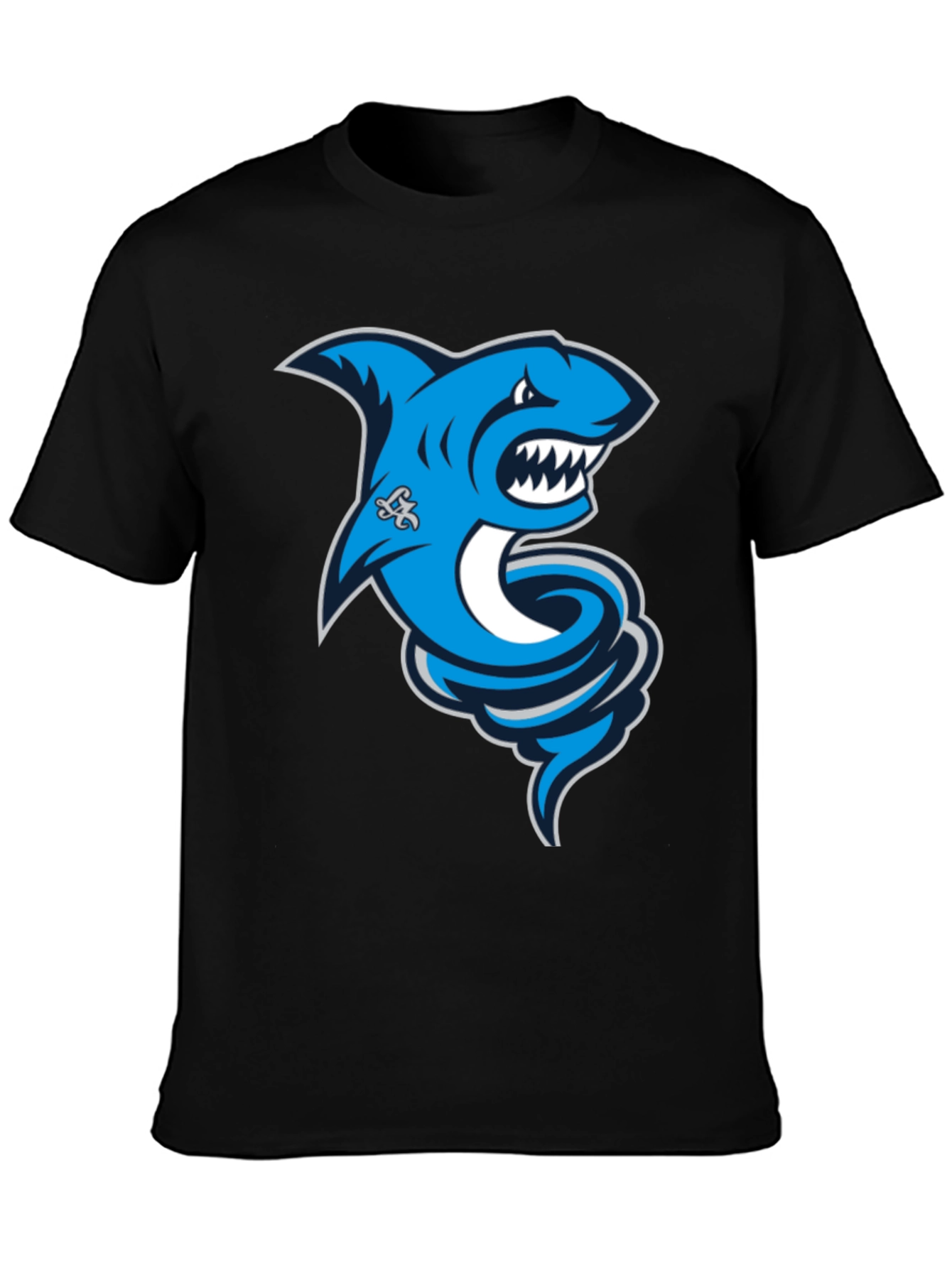 Shark Tornado Graphic T-Shirt - Black
