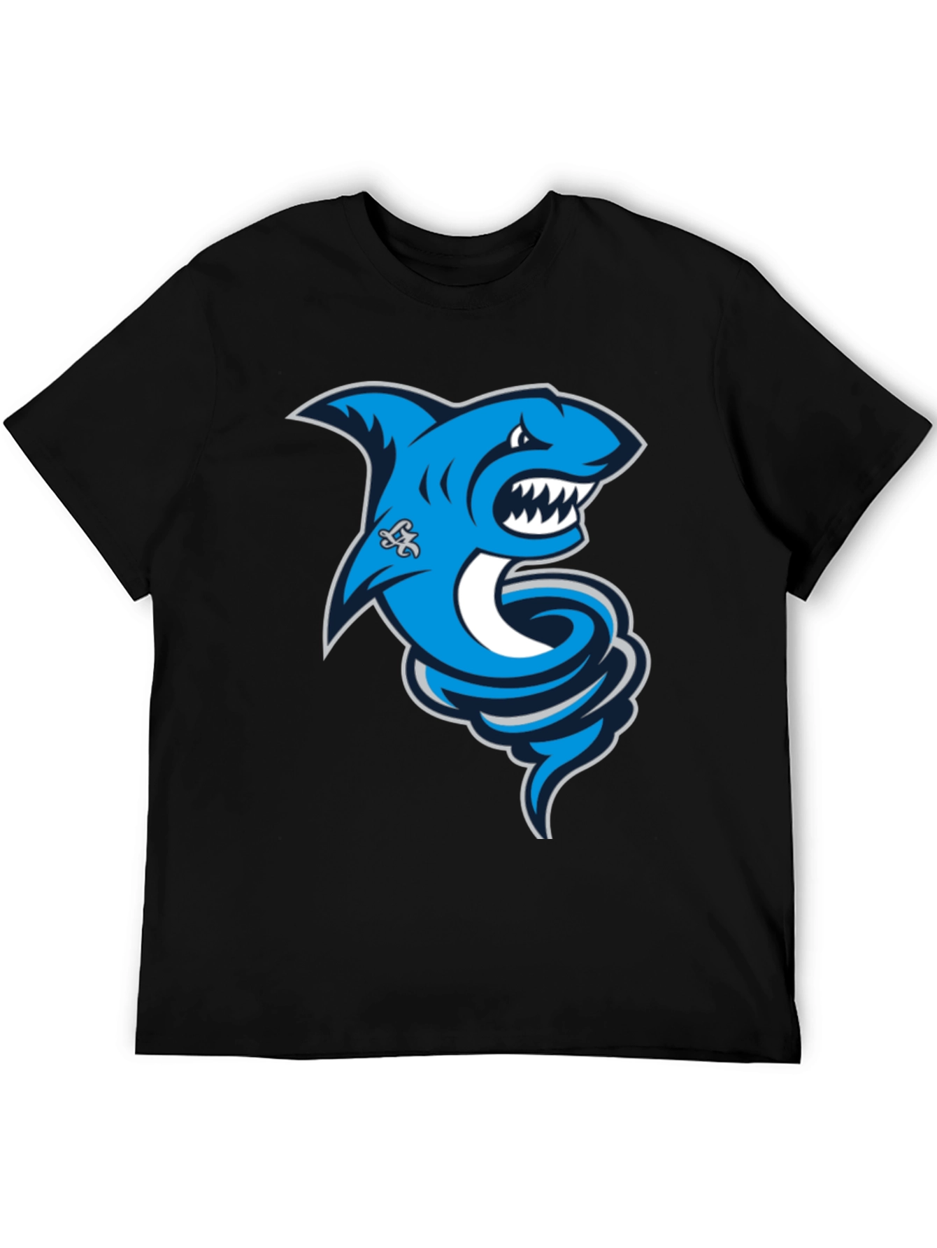 Shark Tornado Graphic T-Shirt - Black