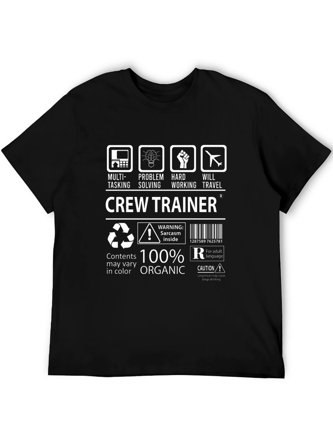 Crew Trainer 100% Organic T-Shirt