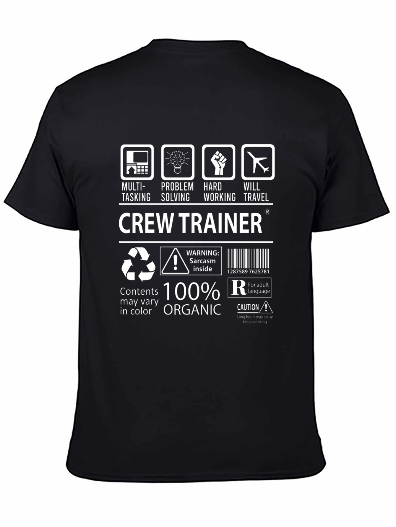 Crew Trainer 100% Organic T-Shirt