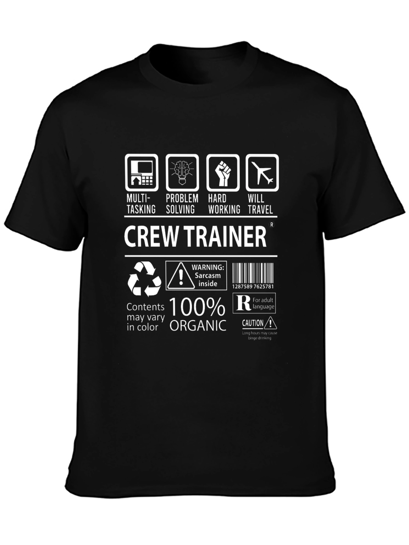 Crew Trainer 100% Organic T-Shirt