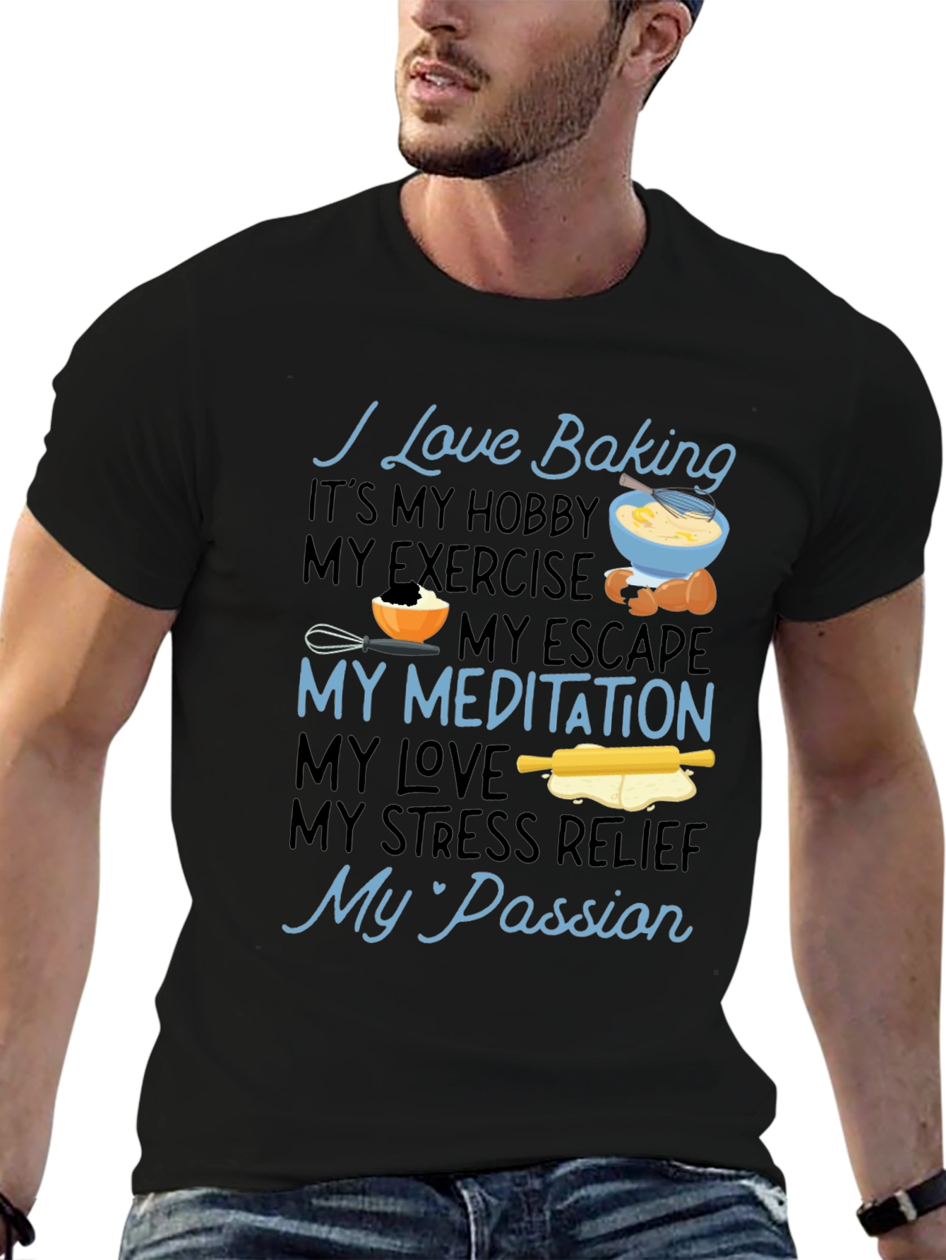 I Love Baking Hobby T-Shirt