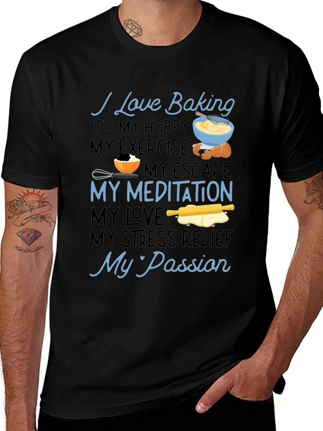 I Love Baking Hobby T-Shirt