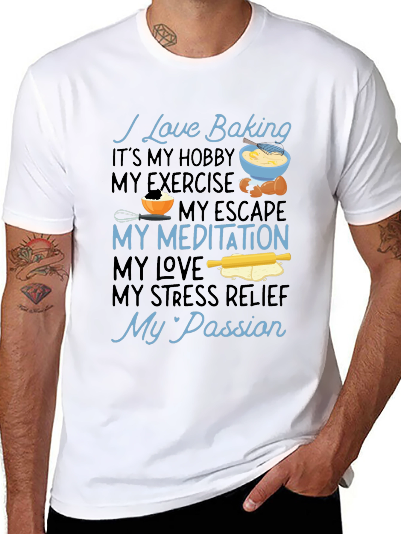 I Love Baking Hobby T-Shirt