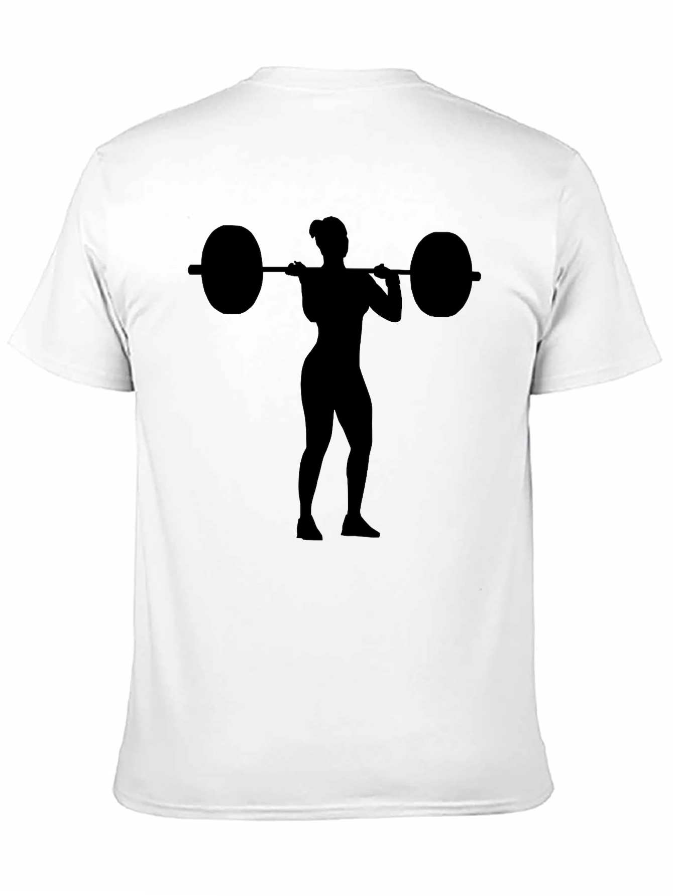 Weightlifting Woman Graphic T-Shirt - Black