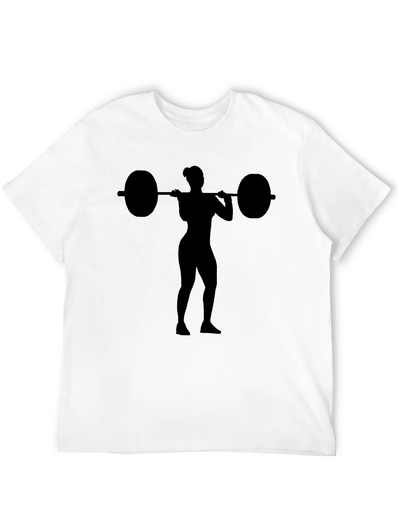 Weightlifting Woman Graphic T-Shirt - Black