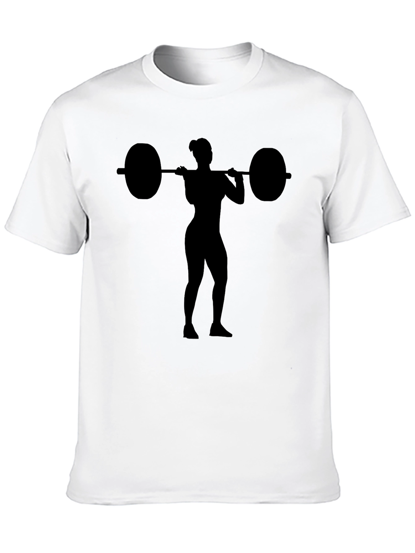 Weightlifting Woman Graphic T-Shirt - Black