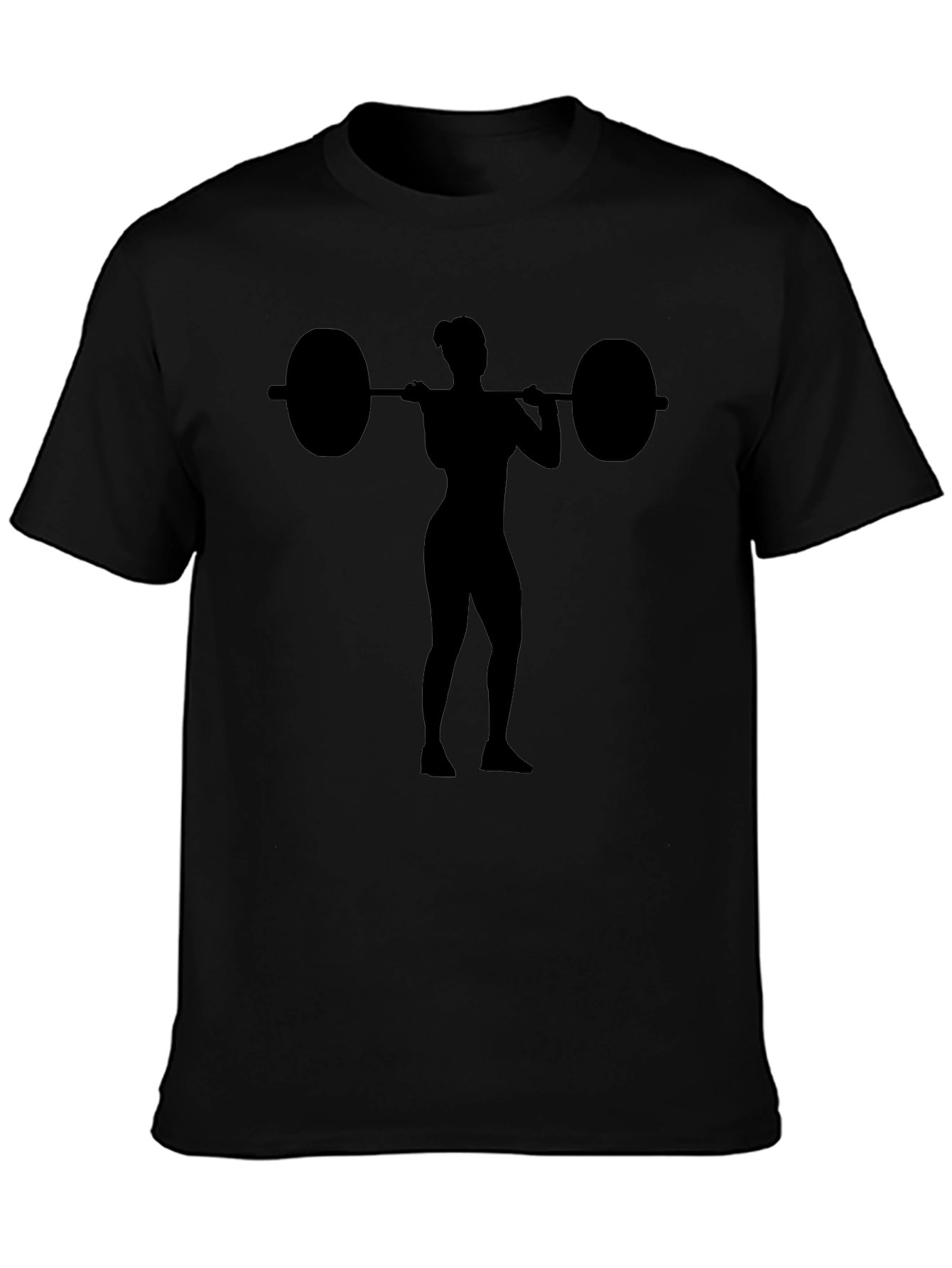 Weightlifting Woman Graphic T-Shirt - Black