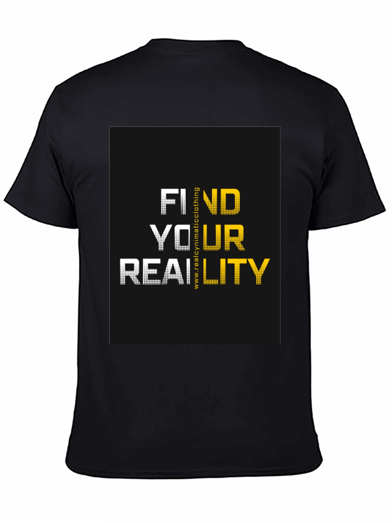 Find Your Reality Graphic T-Shirt - Black Cotton Blend