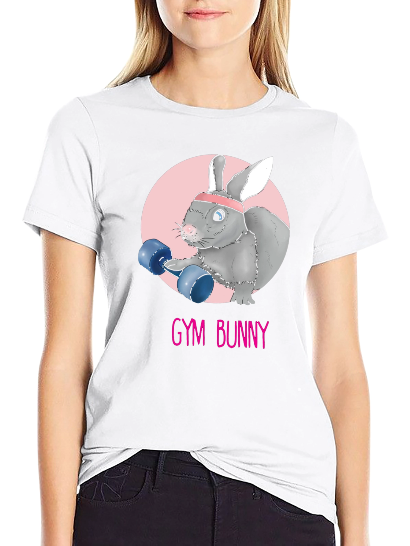 Gym Bunny Graphic T-Shirt