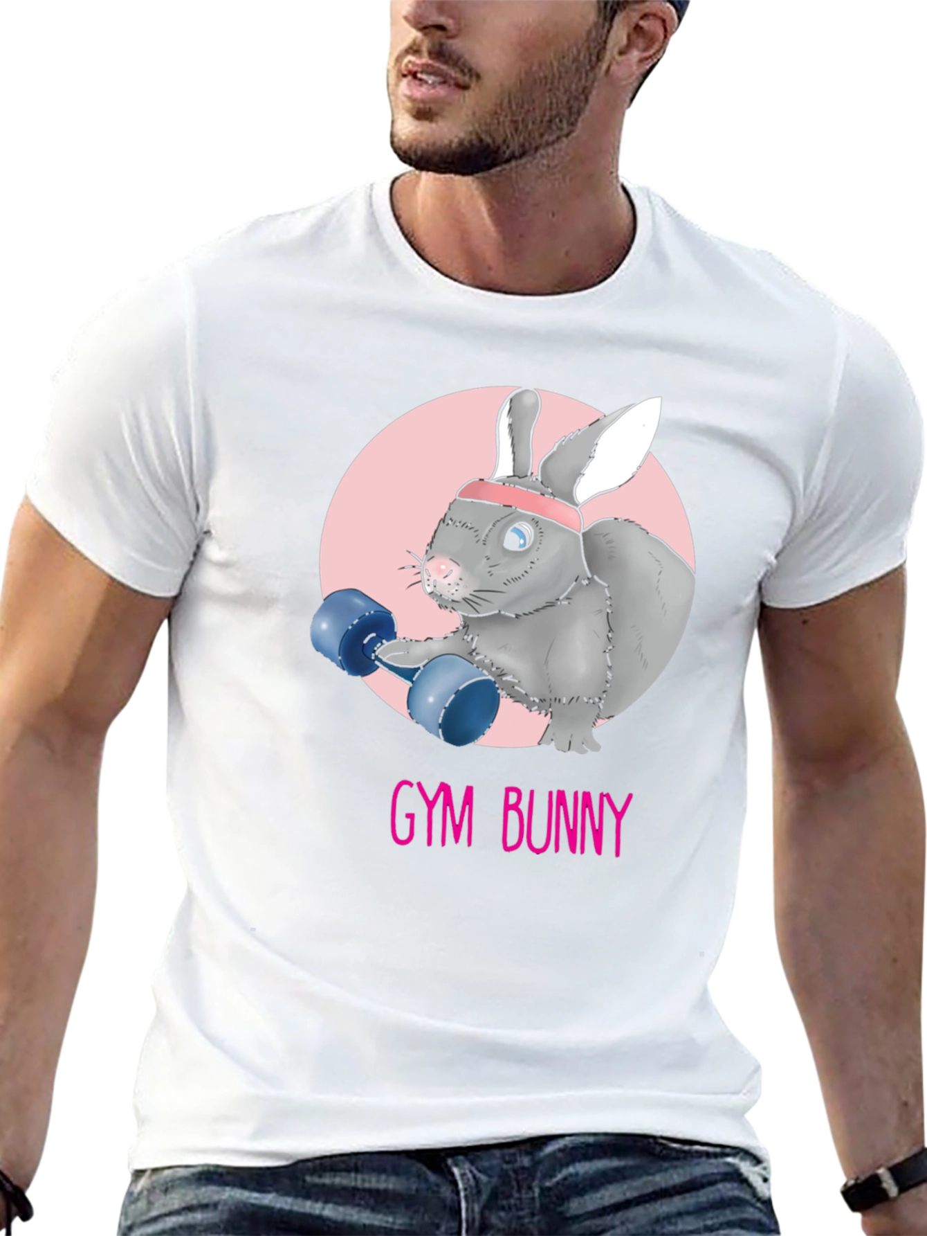 Gym Bunny Graphic T-Shirt