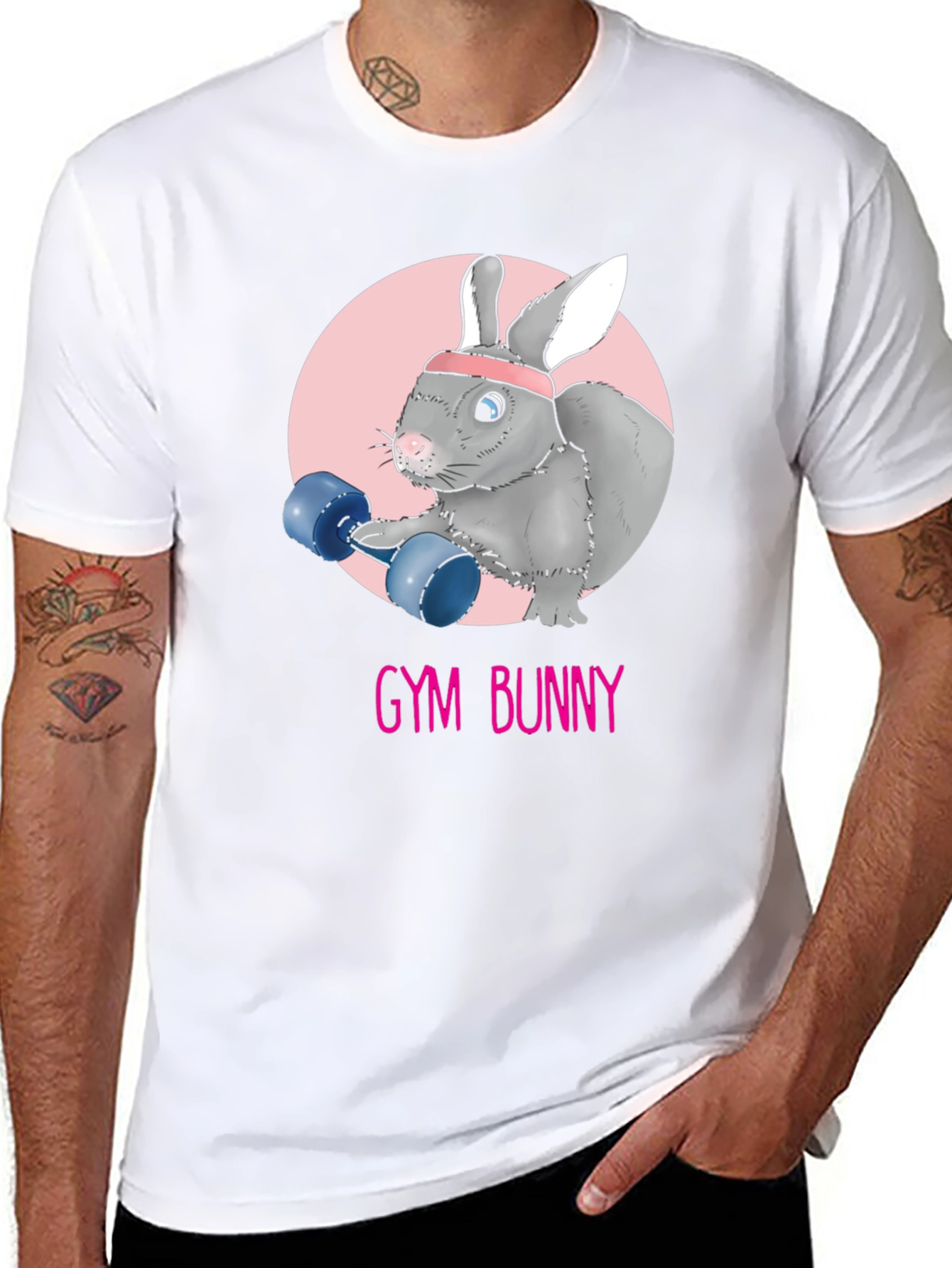 Gym Bunny Graphic T-Shirt
