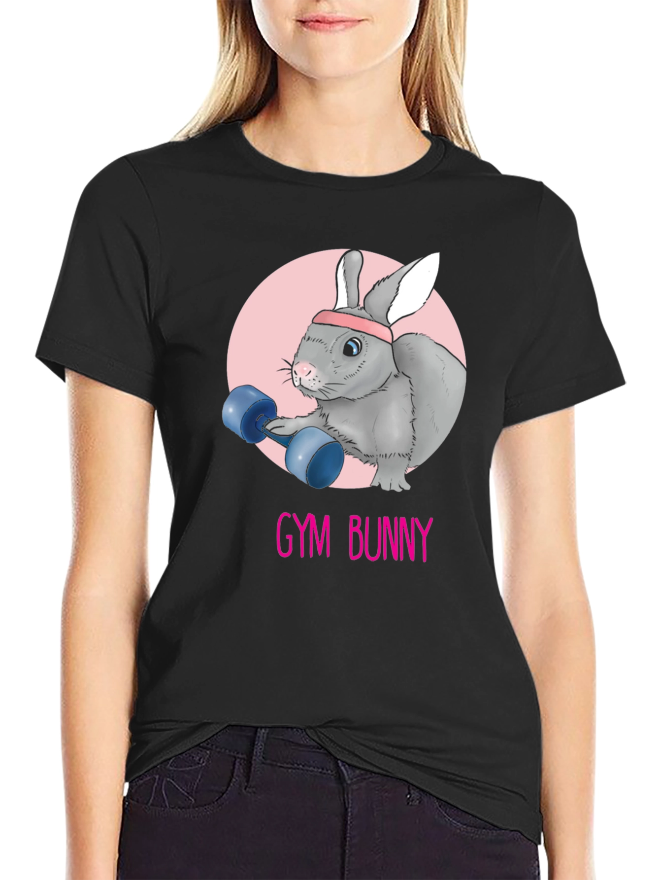 Gym Bunny Graphic T-Shirt