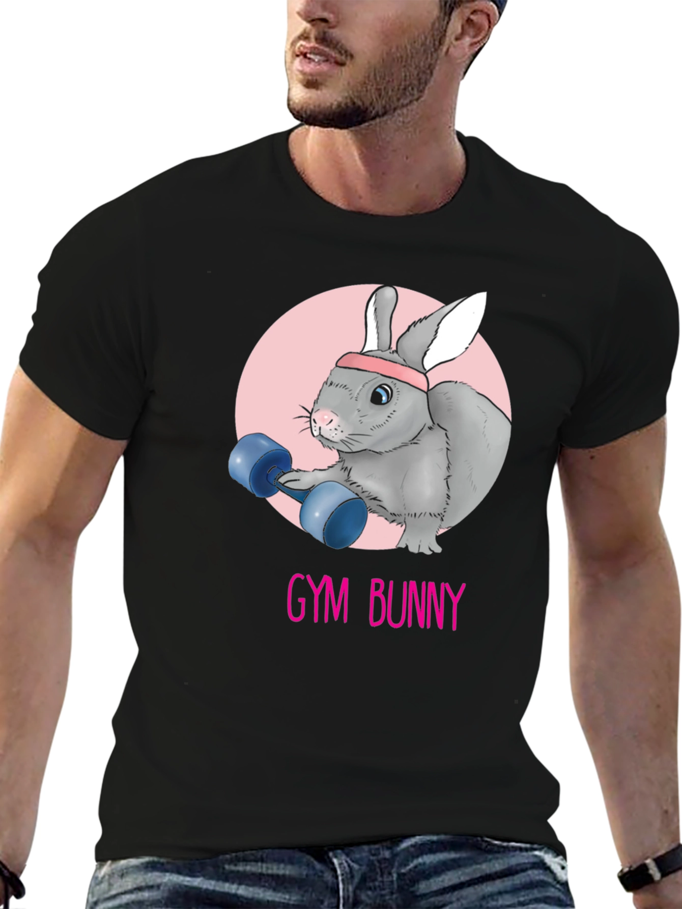 Gym Bunny Graphic T-Shirt