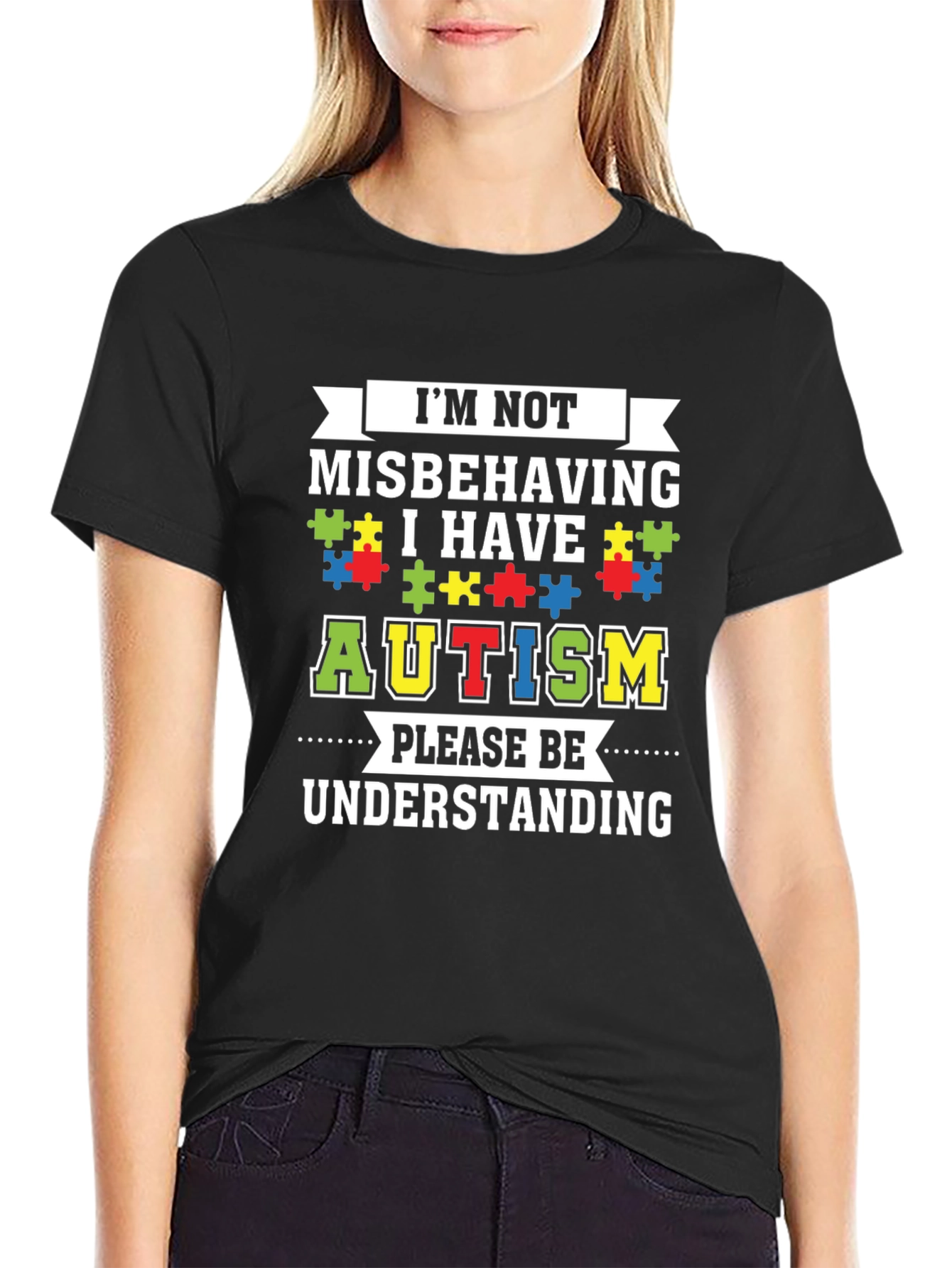 Autism Awareness Graphic Tee - Im Not Misbehaving