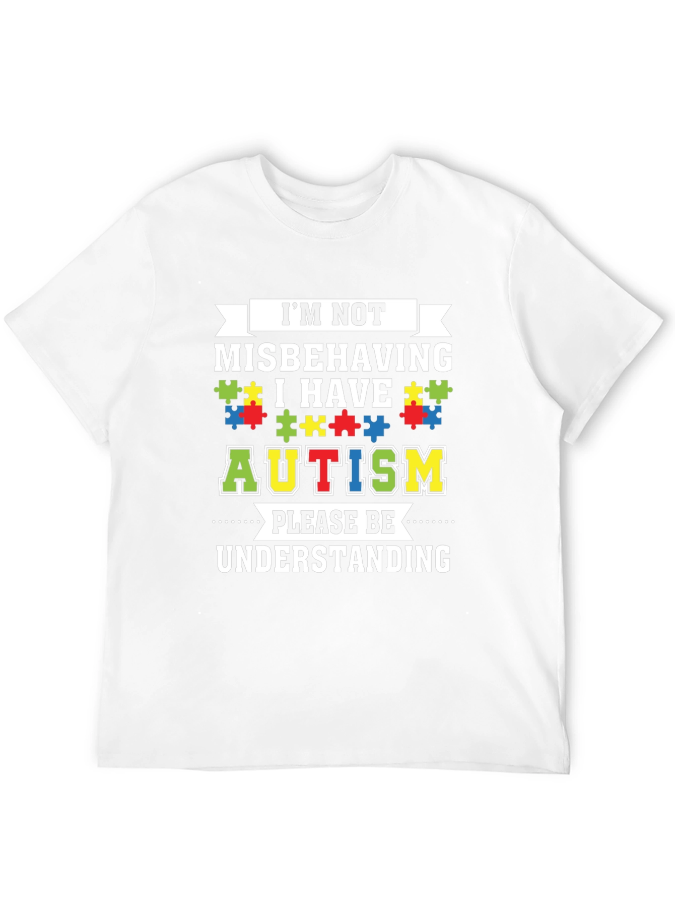 Autism Awareness Graphic Tee - Im Not Misbehaving