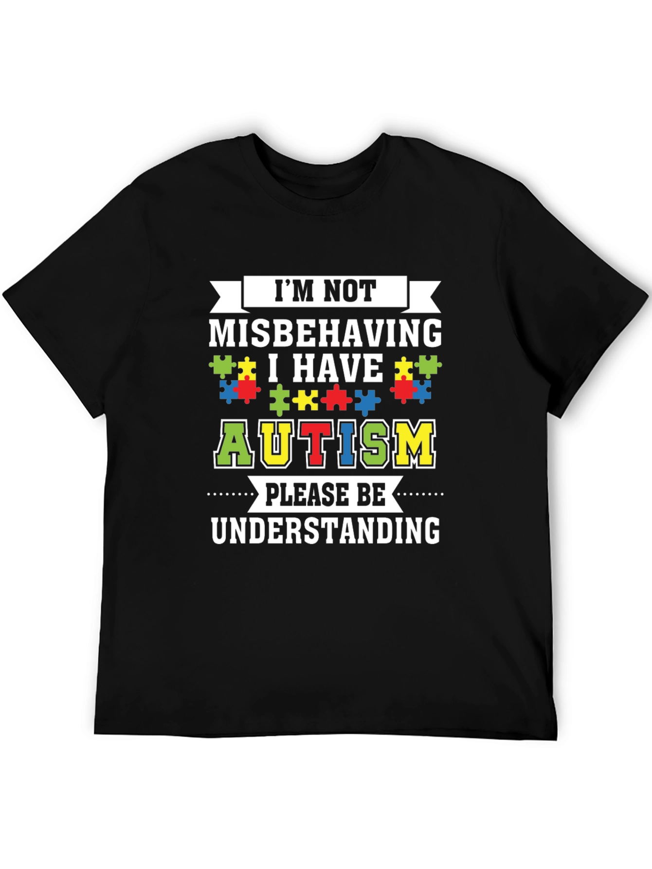 Autism Awareness Graphic Tee - Im Not Misbehaving