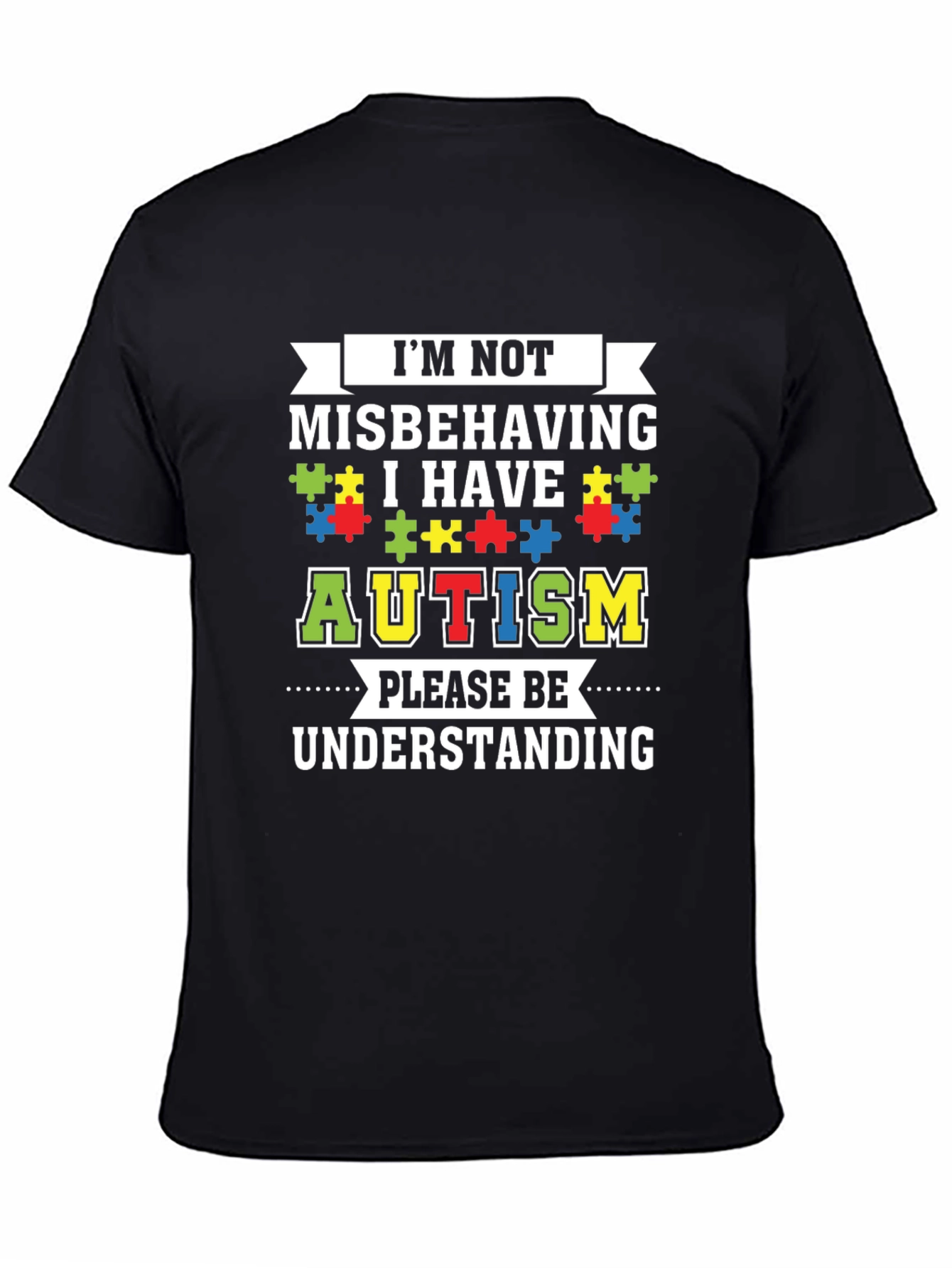 Autism Awareness Graphic Tee - Im Not Misbehaving