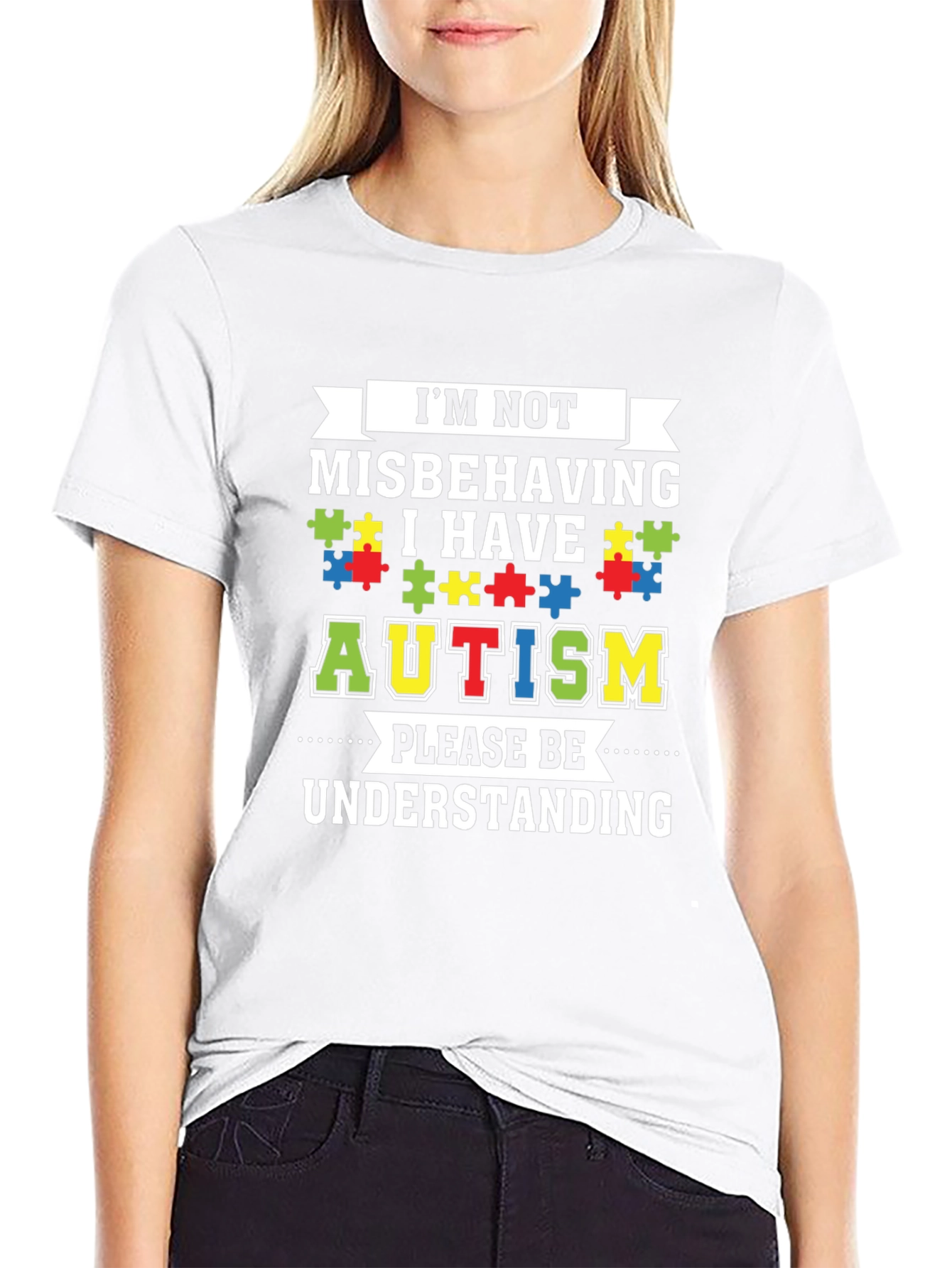 Autism Awareness Graphic Tee - Im Not Misbehaving