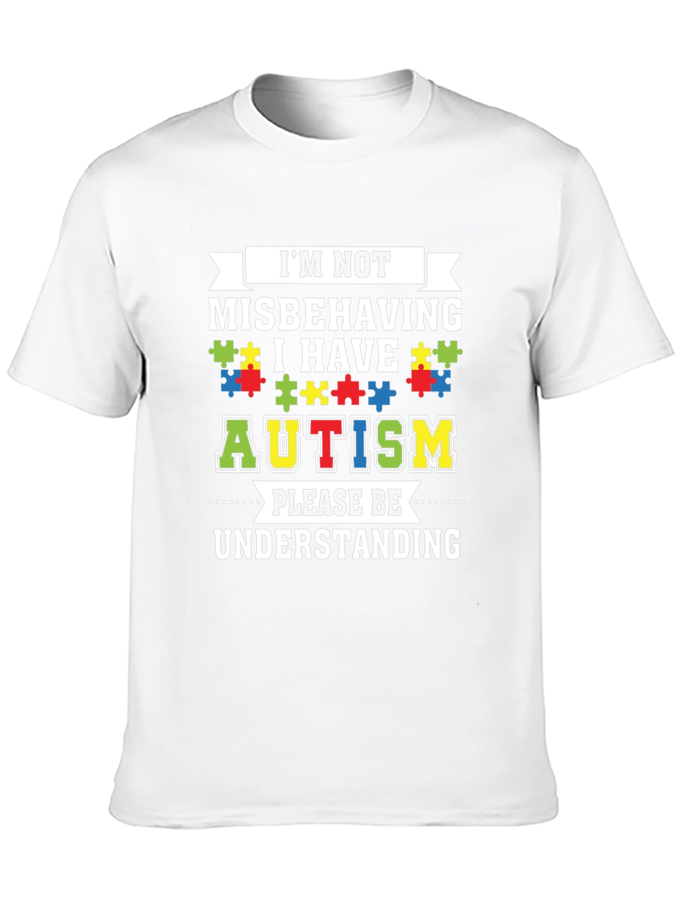 Autism Awareness Graphic Tee - Im Not Misbehaving