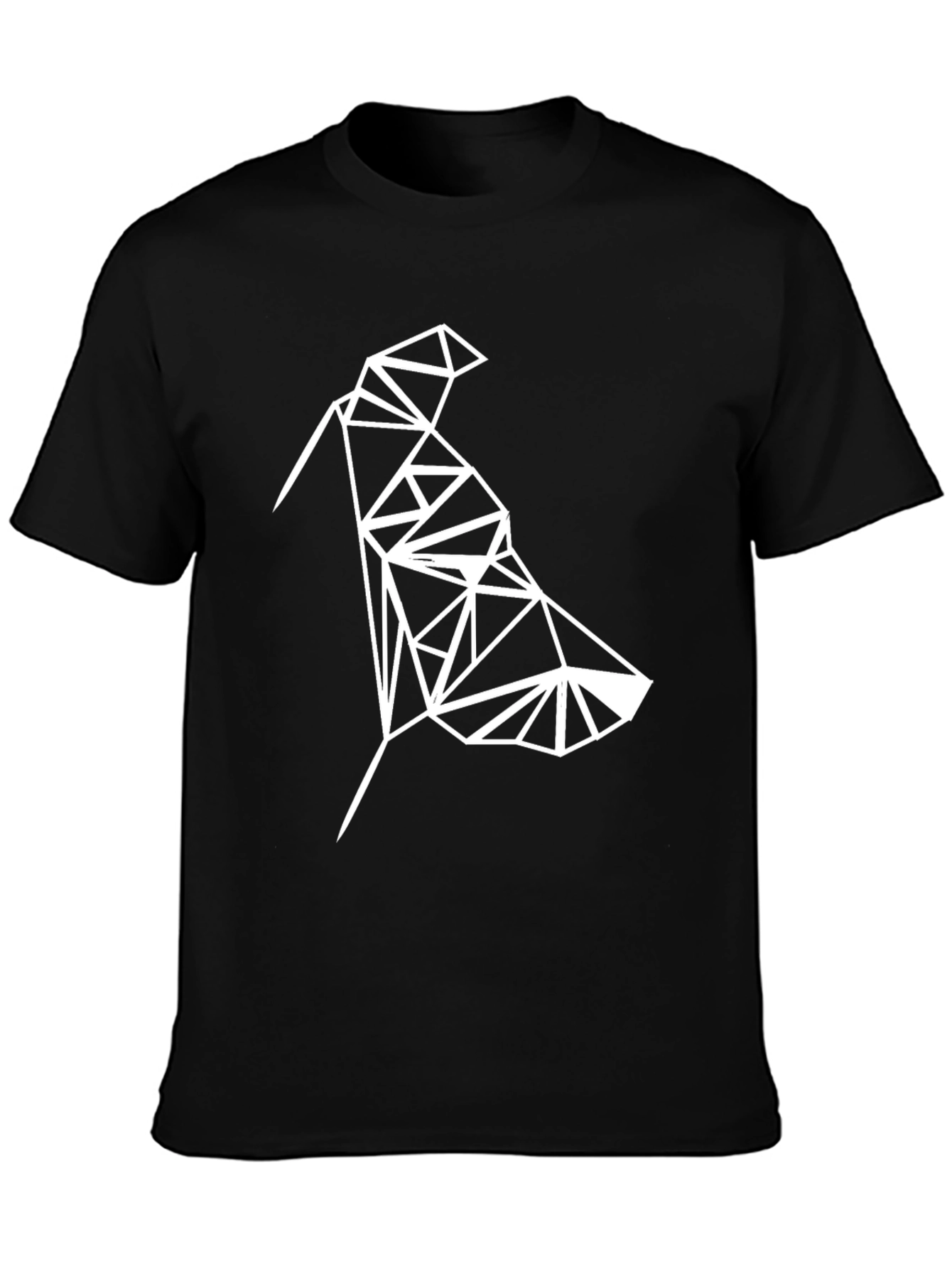 Geometric Bird Tee - Modern Minimalist Design