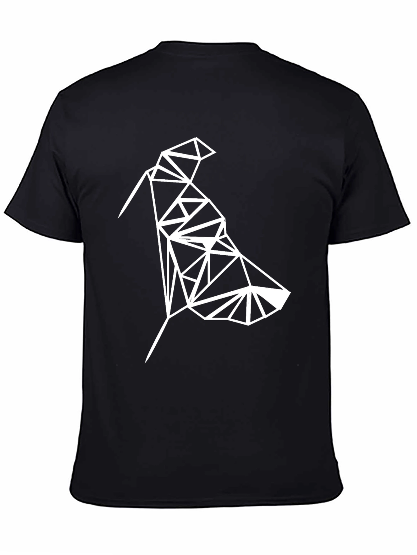 Geometric Bird Tee - Modern Minimalist Design