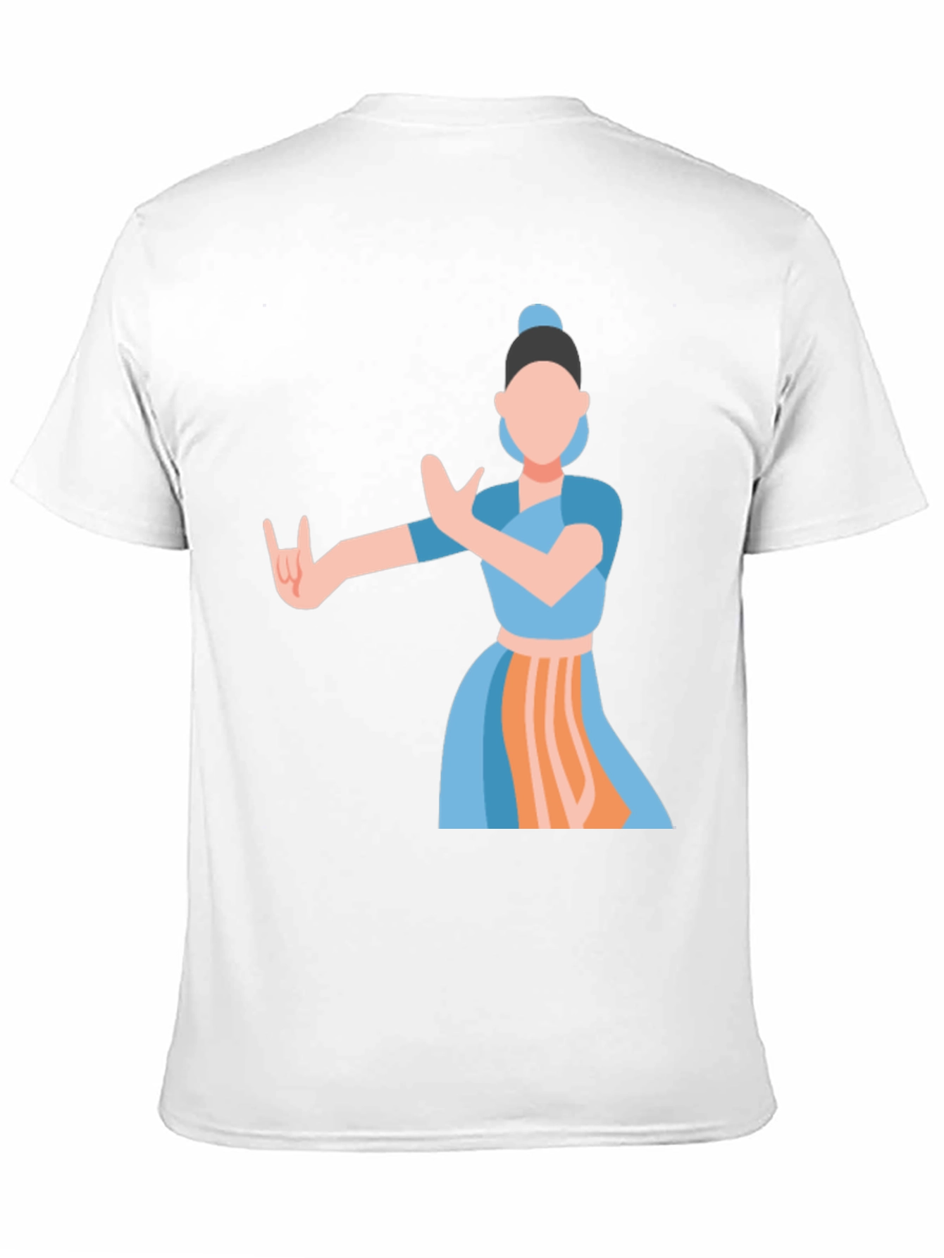 Indian Dance Graphic Tee - Classic Black