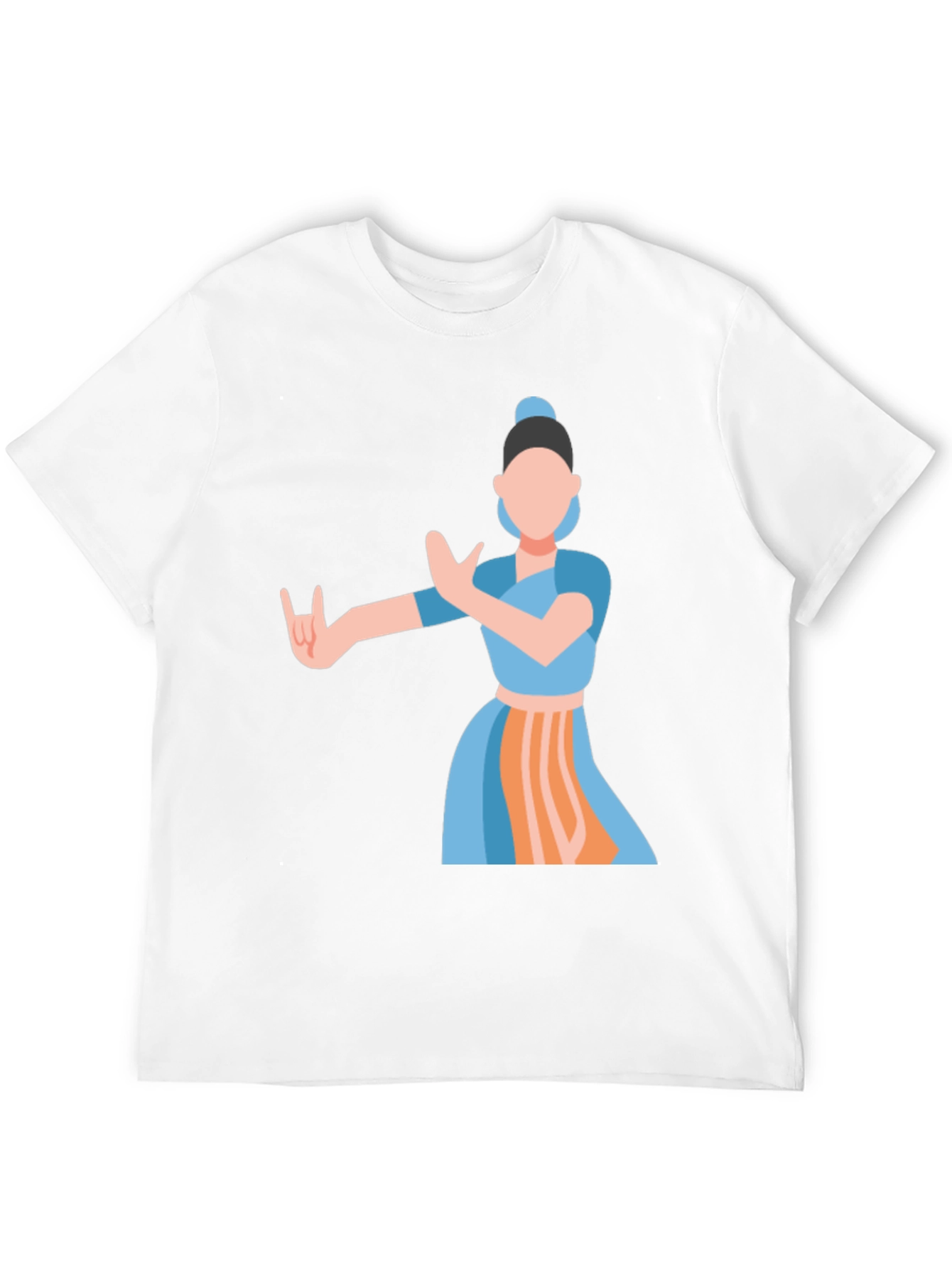 Indian Dance Graphic Tee - Classic Black