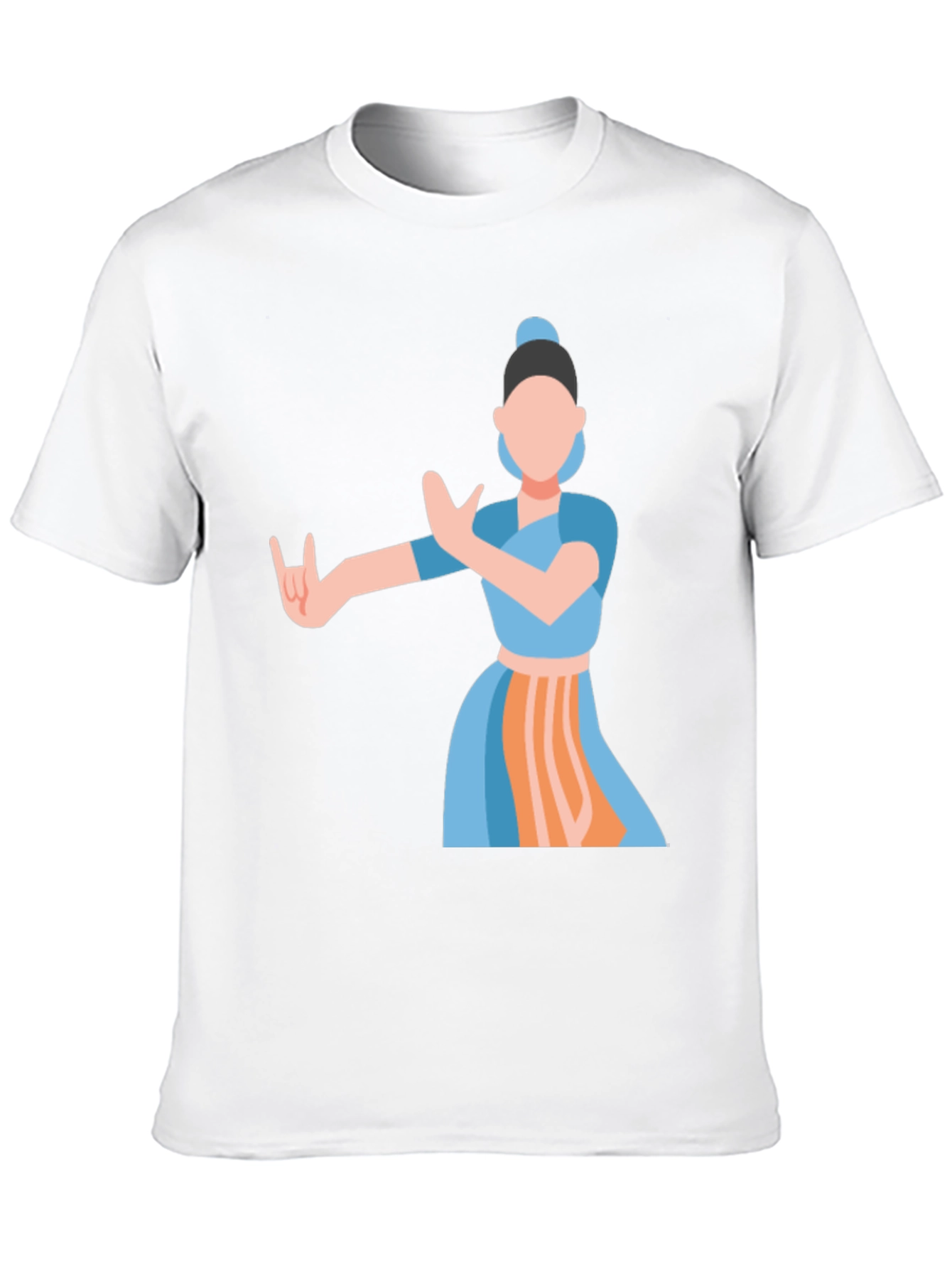 Indian Dance Graphic Tee - Classic Black