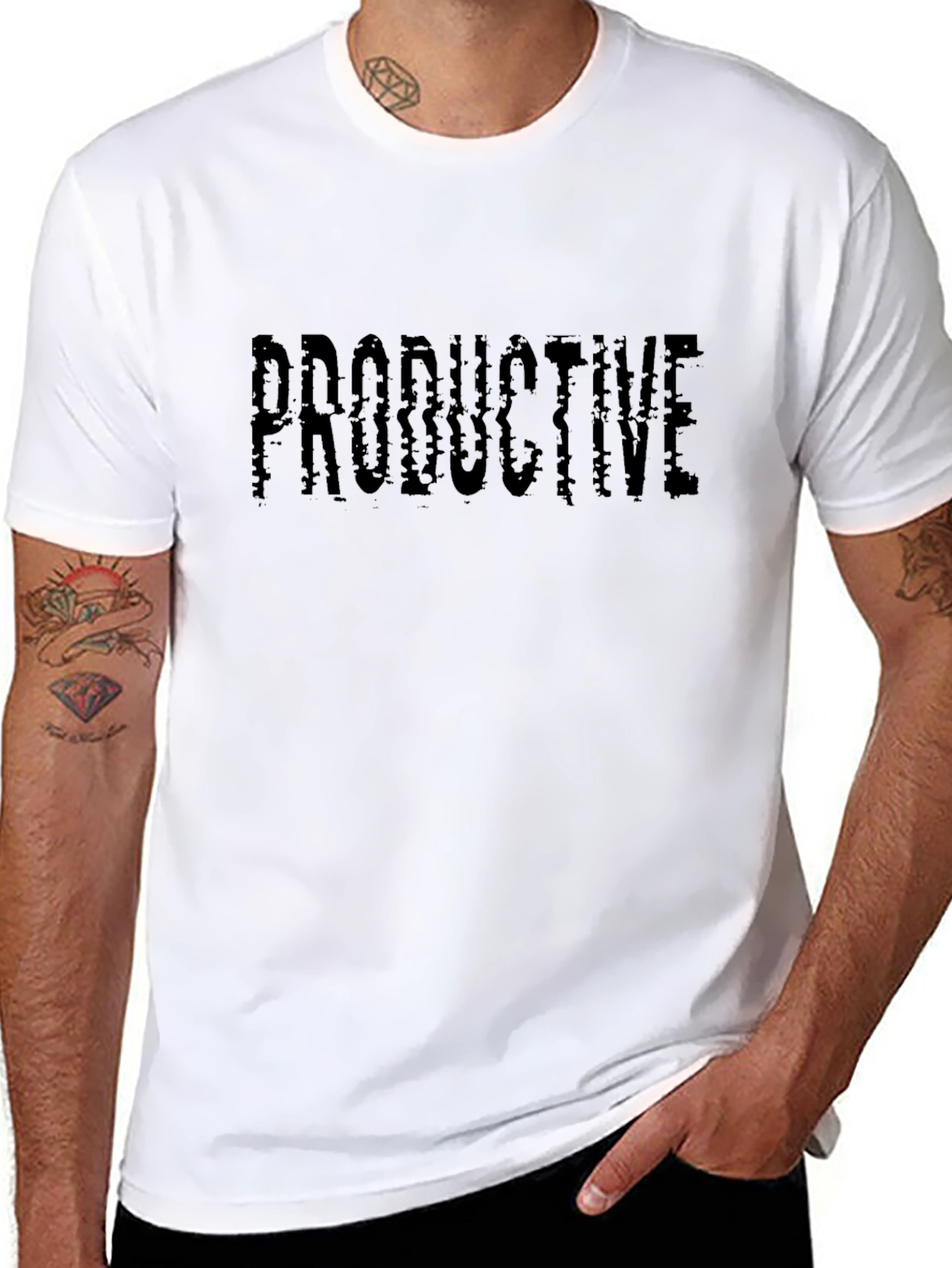 Productive Black T-Shirt - Stylish Comfort
