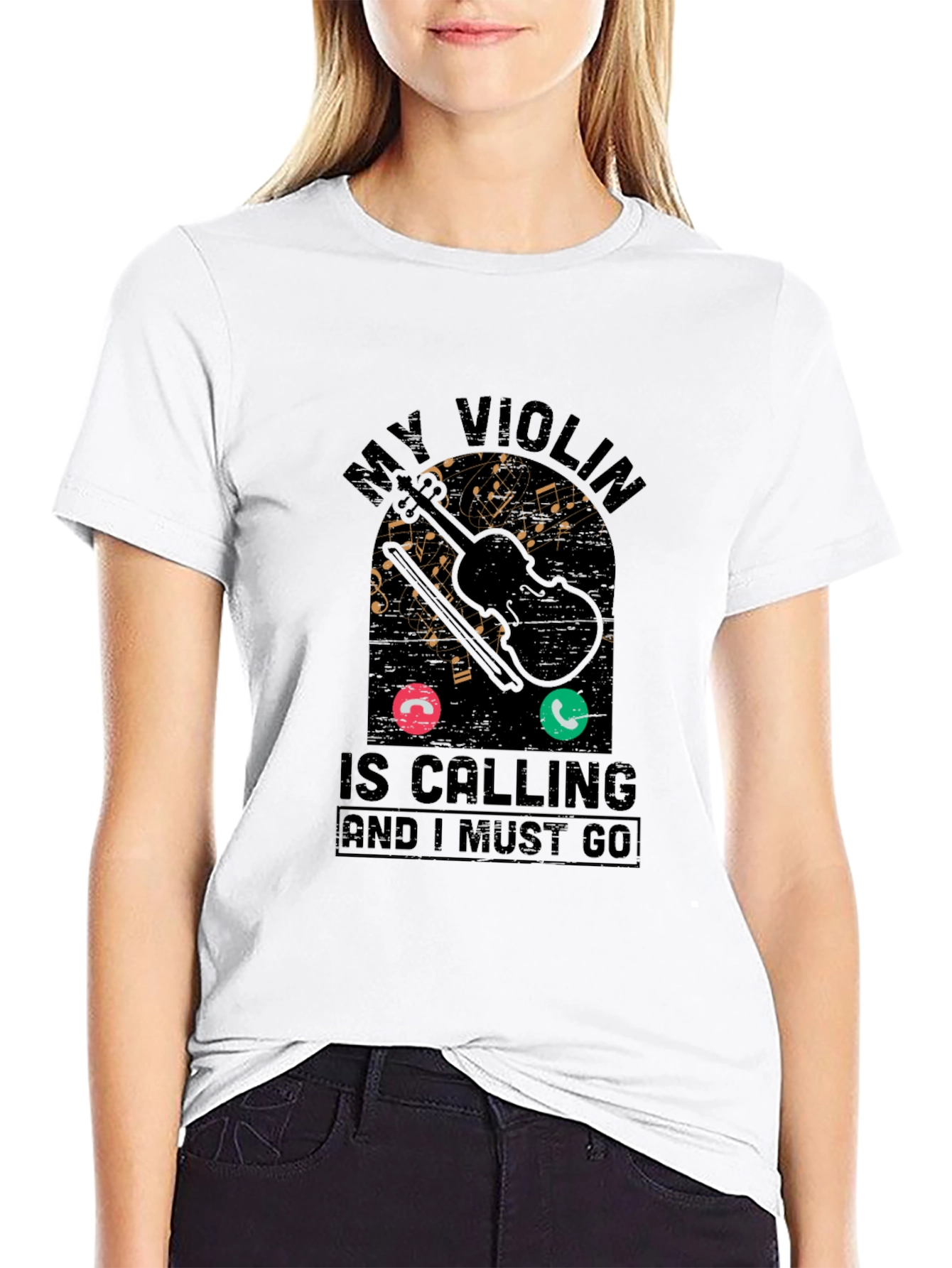 My Violin is Calling Graphic Tee