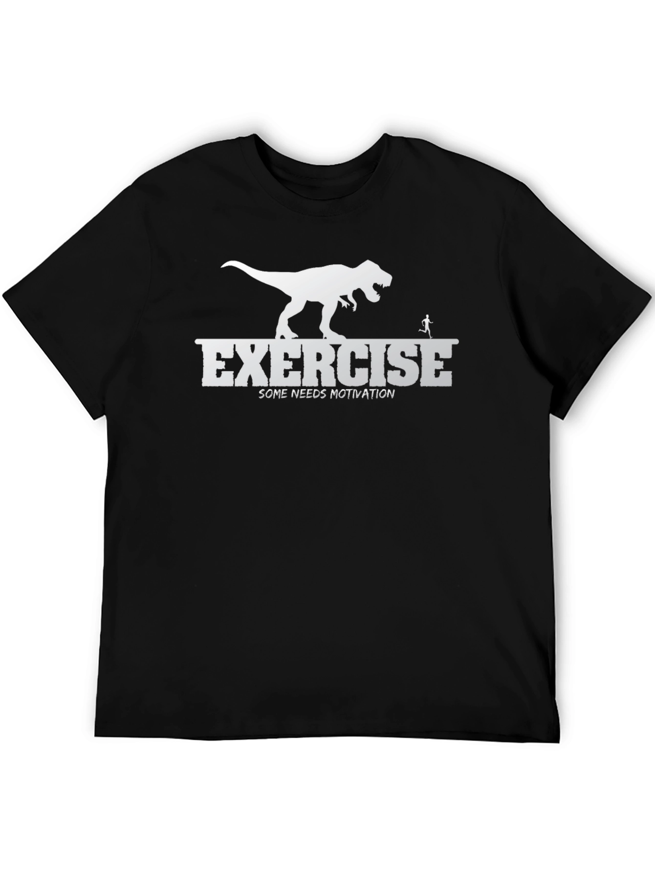 Exercise Motivation T-Shirt: Run From Dinosaurs!