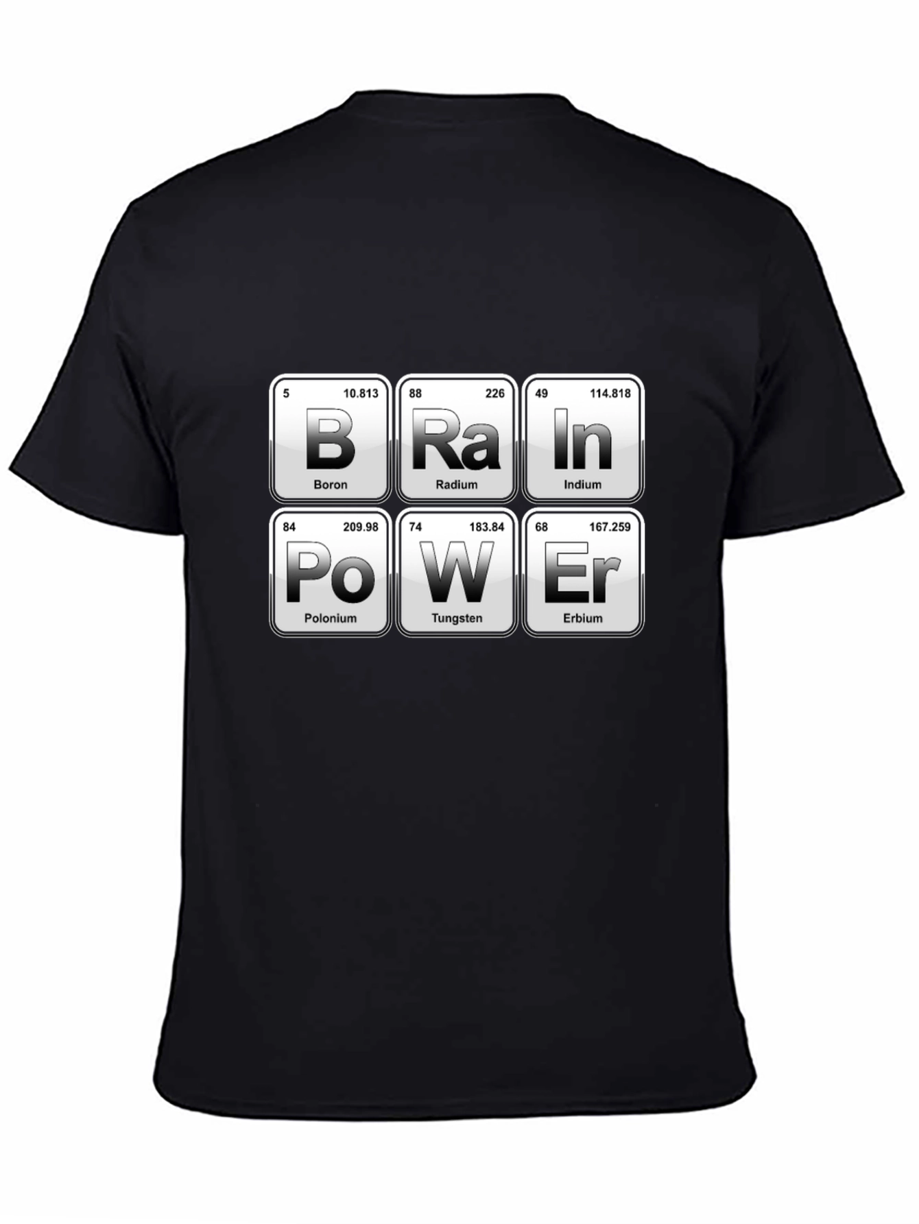Brain Power Periodic Table Funny Science T-Shirt