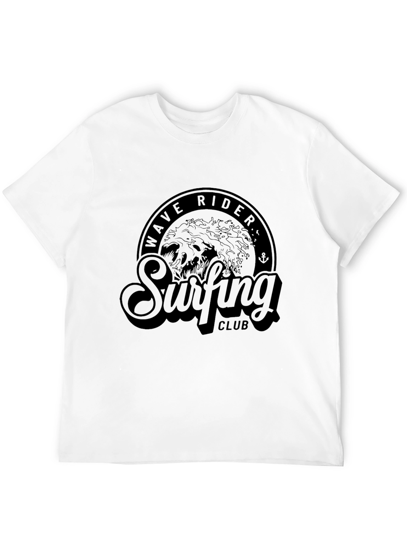 Wave Rider Surfing Club T-Shirt - Black