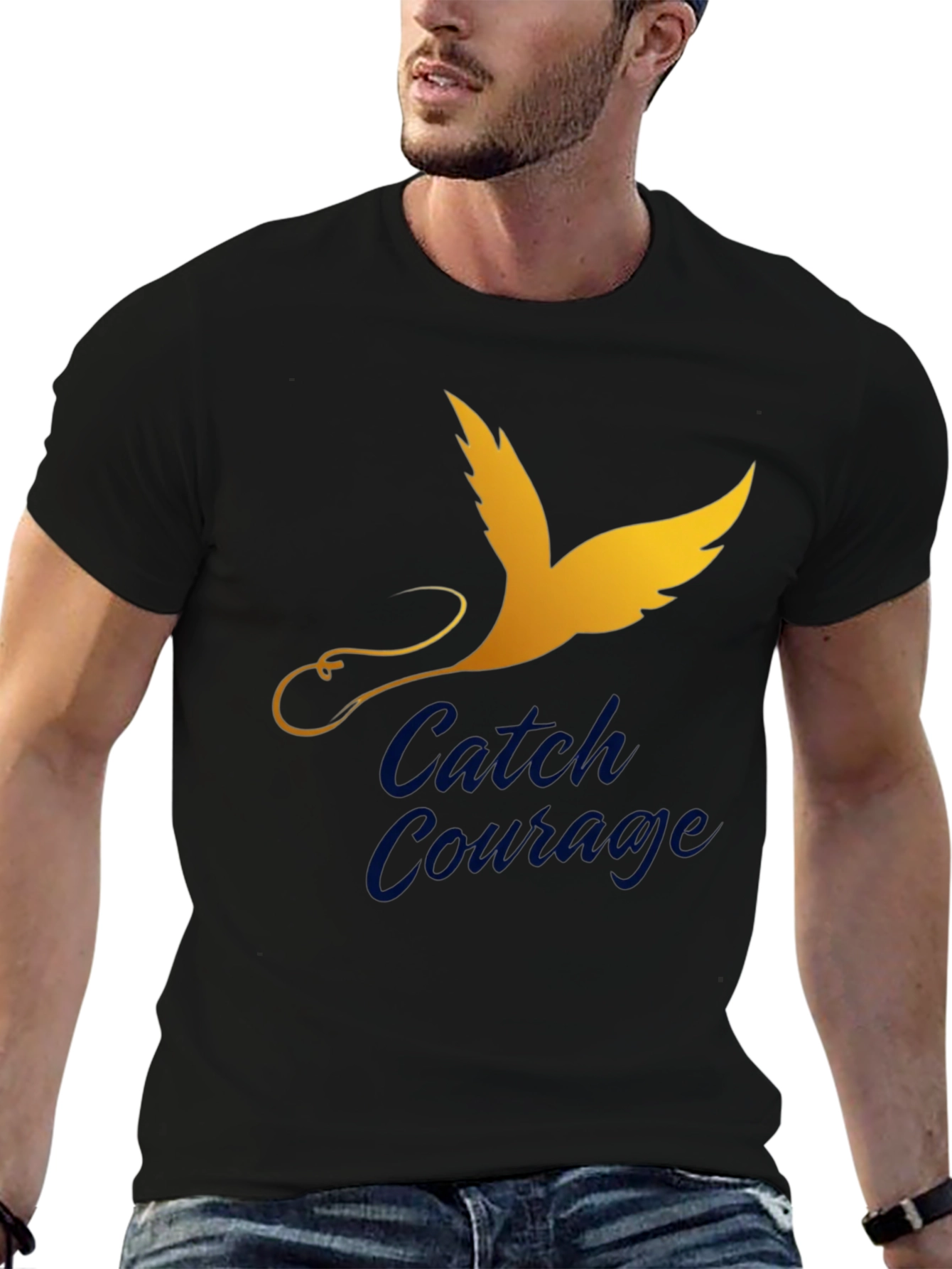 Catch Courage Graphic Tee - Inspiring Design