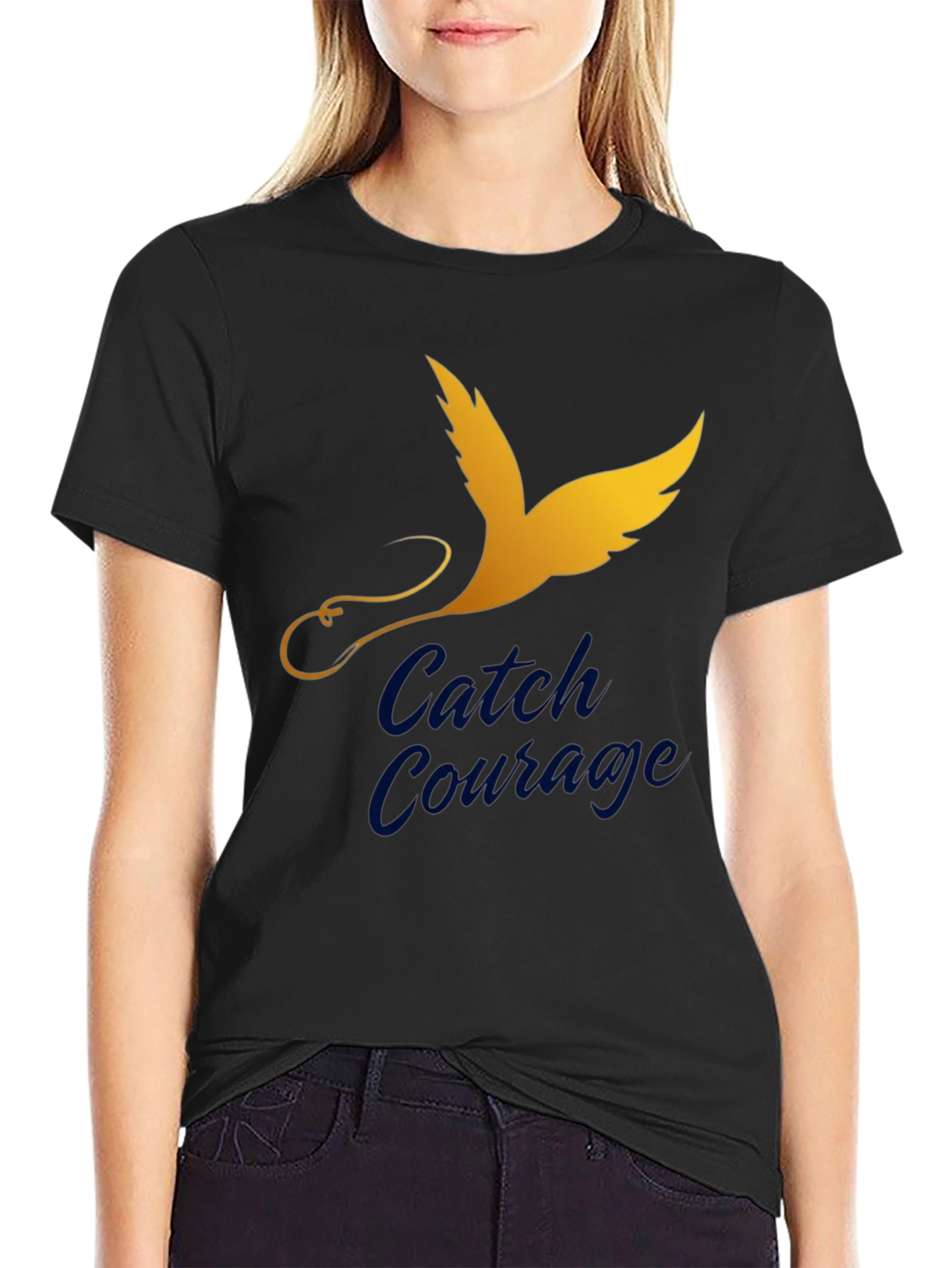 Catch Courage Graphic Tee - Inspiring Design
