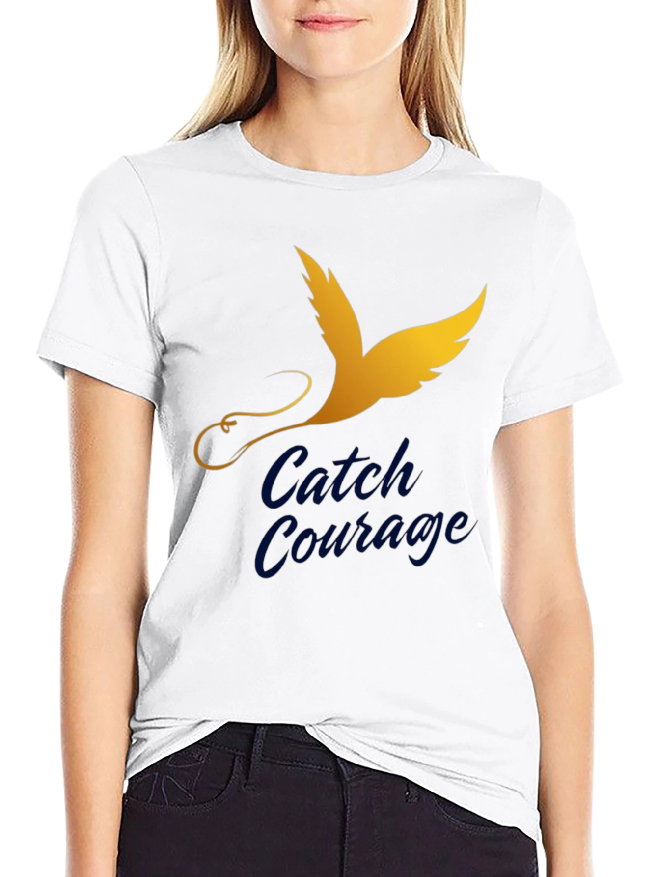 Catch Courage Graphic Tee - Inspiring Design