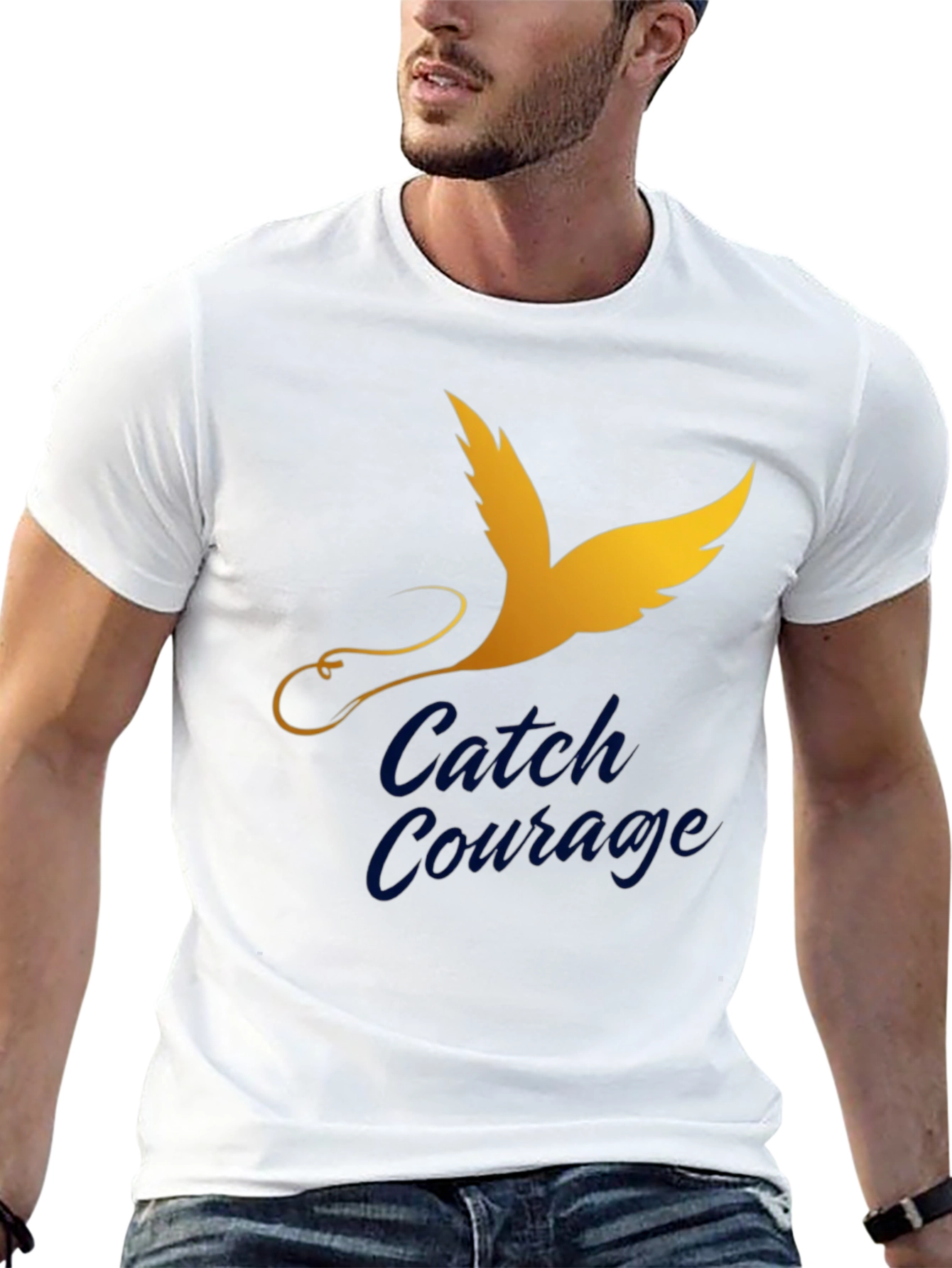 Catch Courage Graphic Tee - Inspiring Design