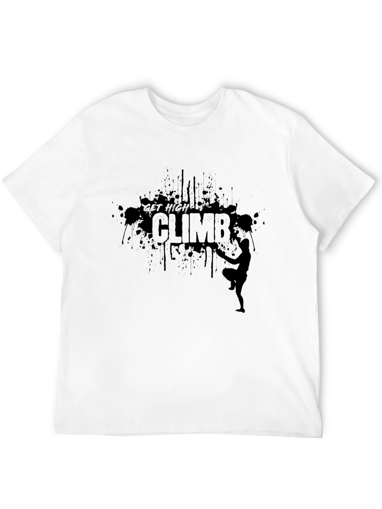 Get High Climb T-Shirt - Rock Climbing Tee