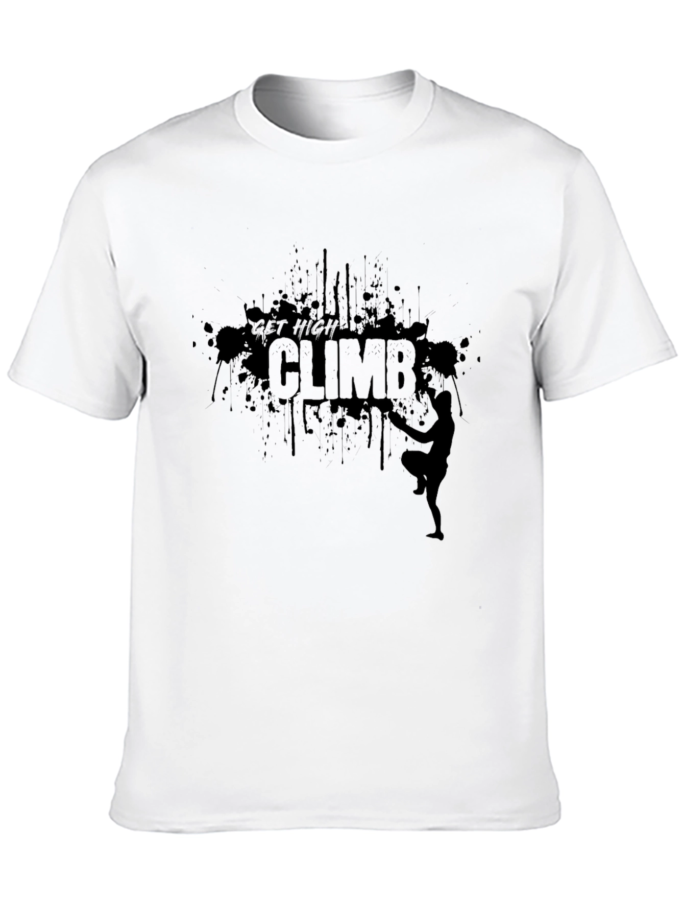 Get High Climb T-Shirt - Rock Climbing Tee