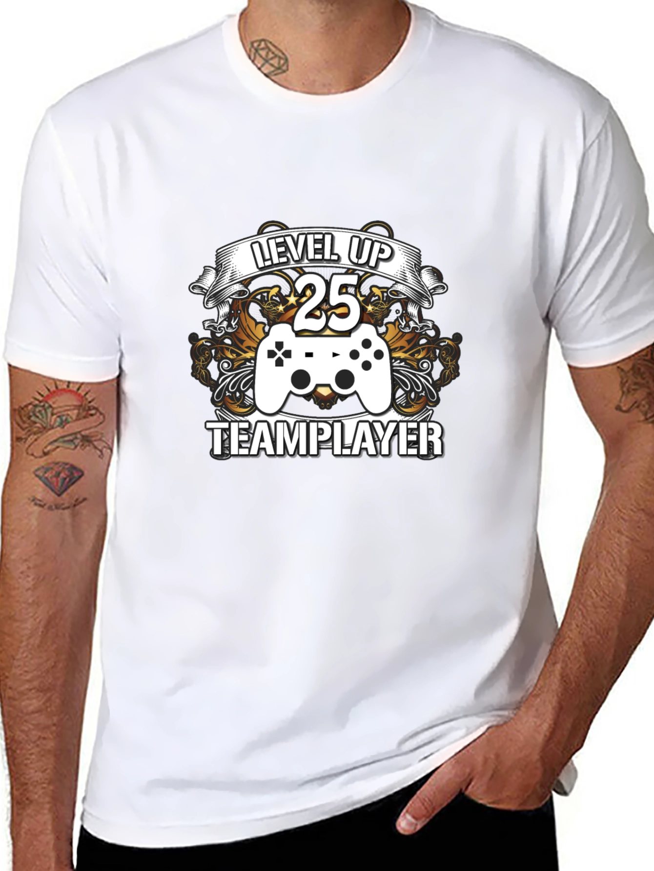 Level Up 25 Team Player Graphic Tee