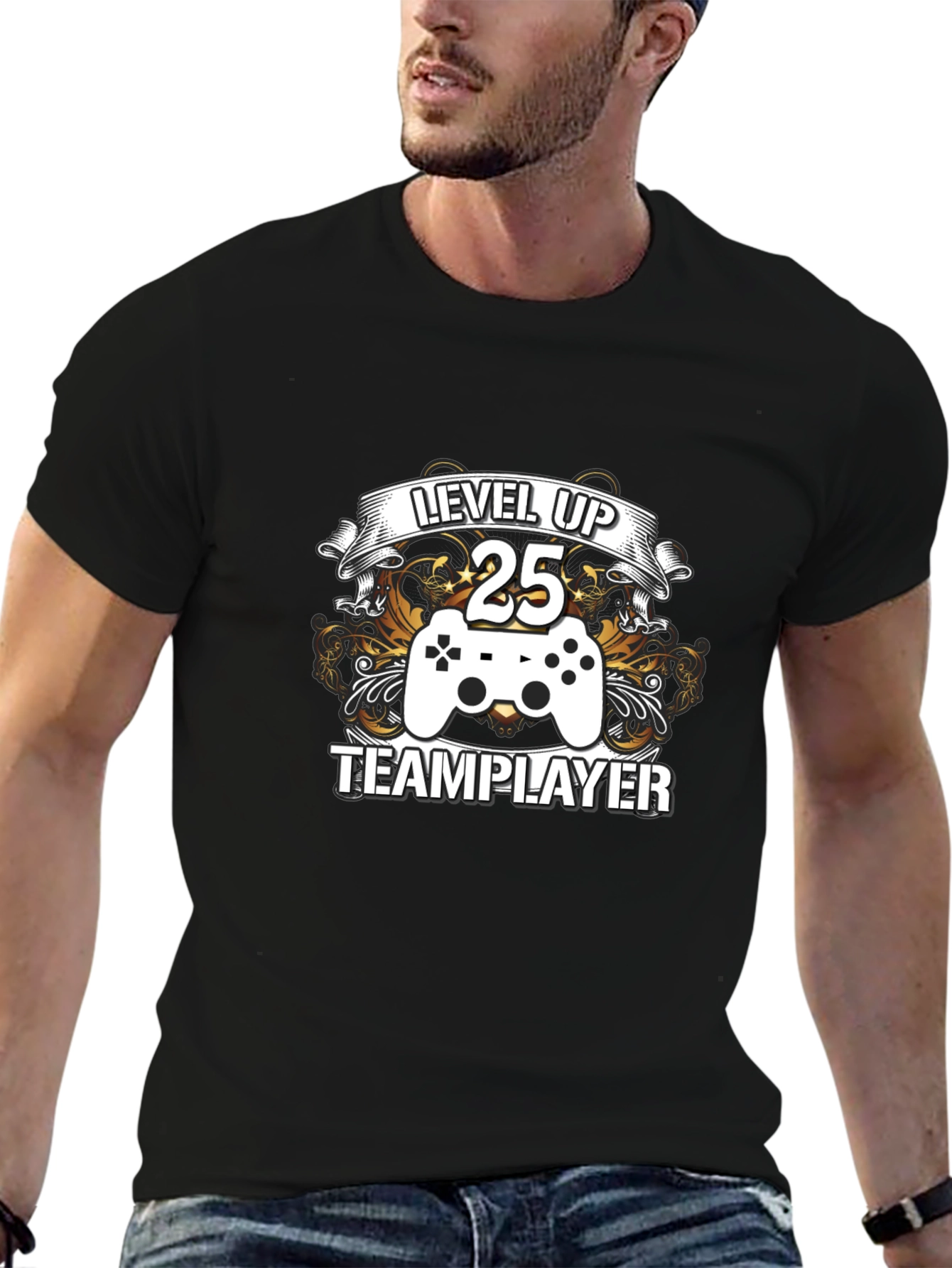 Level Up 25 Team Player Graphic Tee