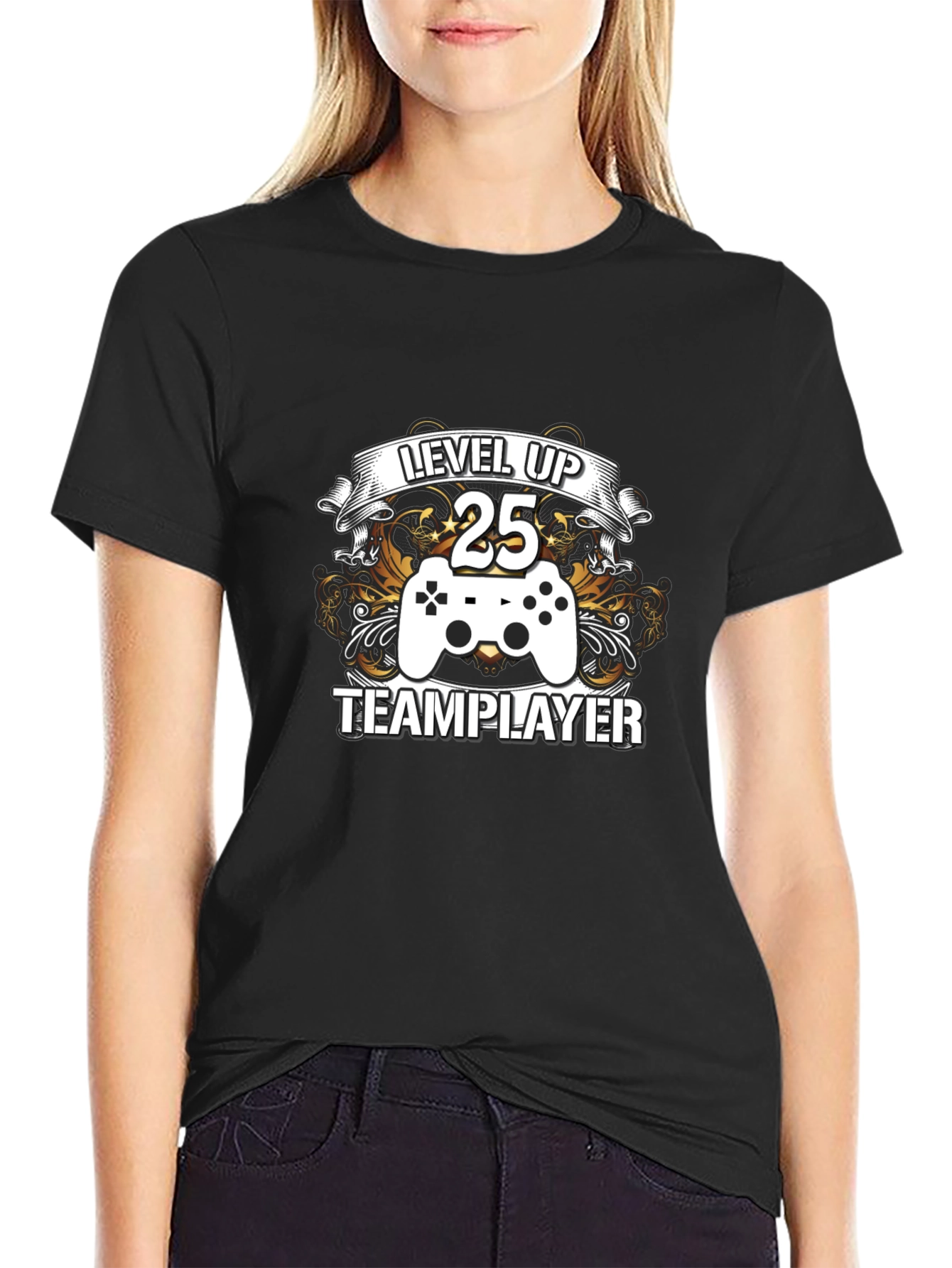 Level Up 25 Team Player Graphic Tee