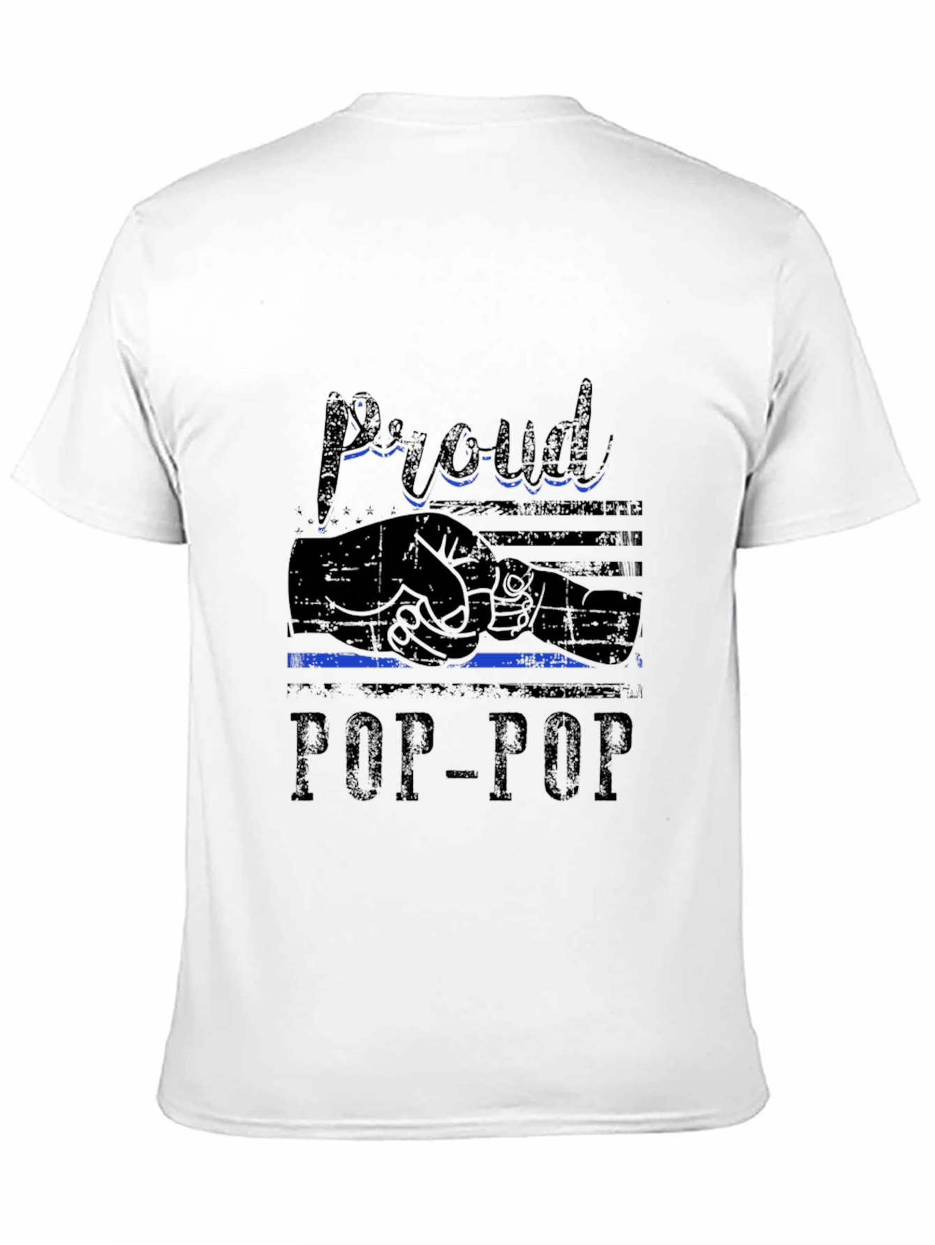 Proud Pop-Pop Black T-Shirt