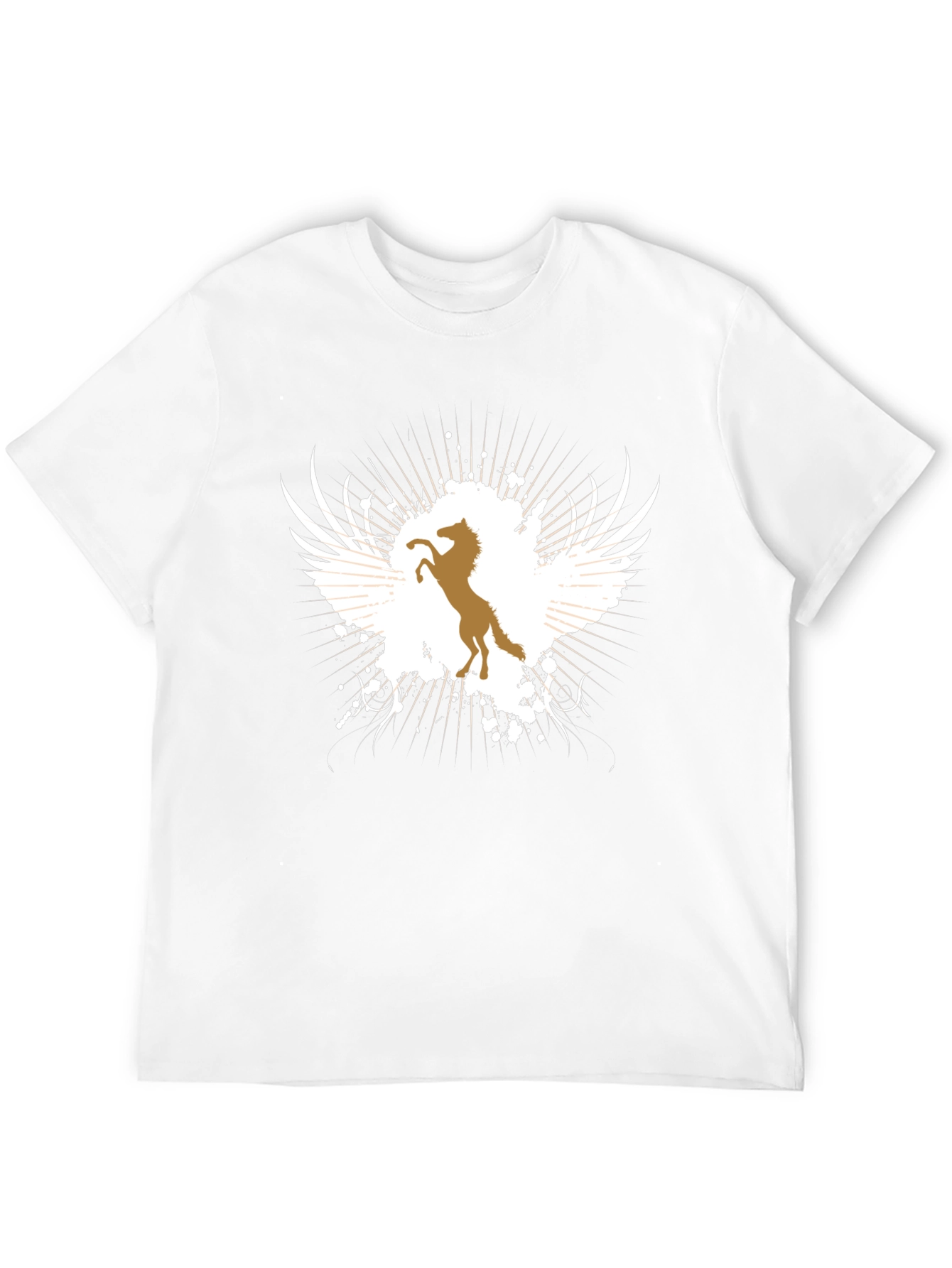 Winged Horse Graphic Tee - Black T-Shirt