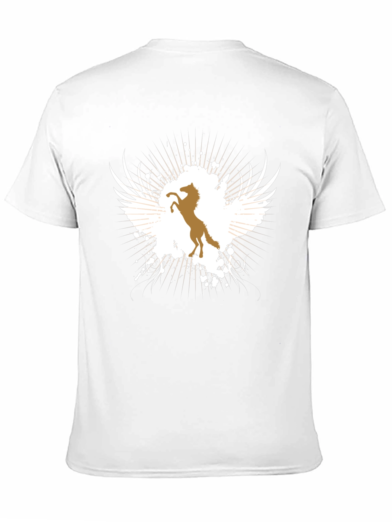 Winged Horse Graphic Tee - Black T-Shirt