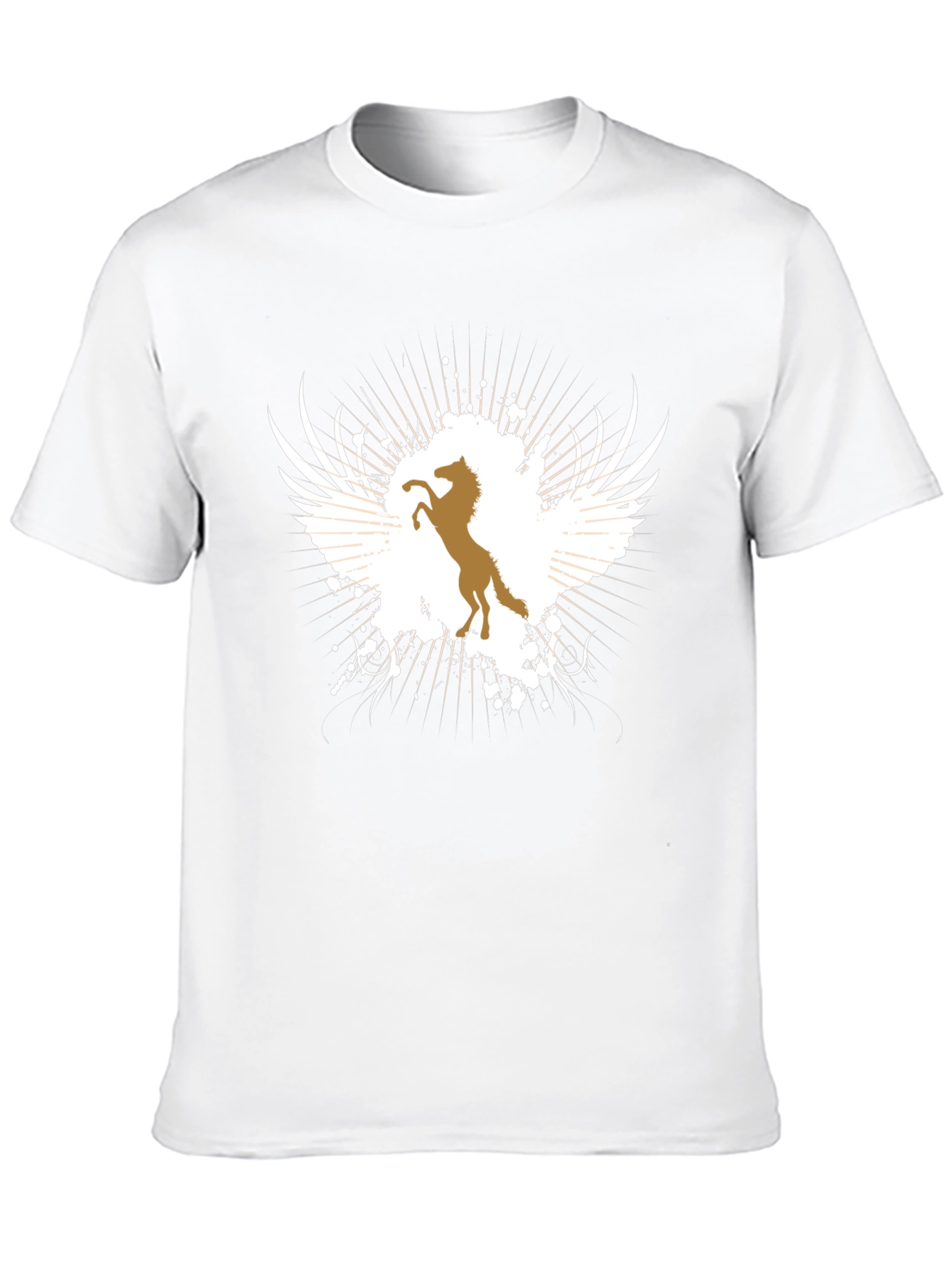 Winged Horse Graphic Tee - Black T-Shirt